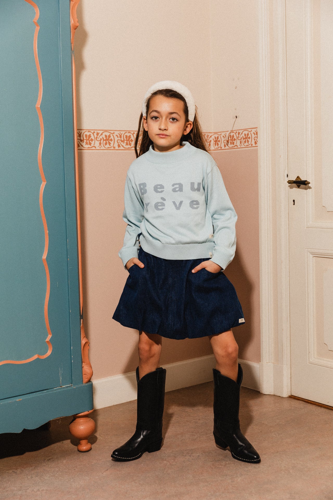 Labo De Colores Luxi Blue Denim Skirt