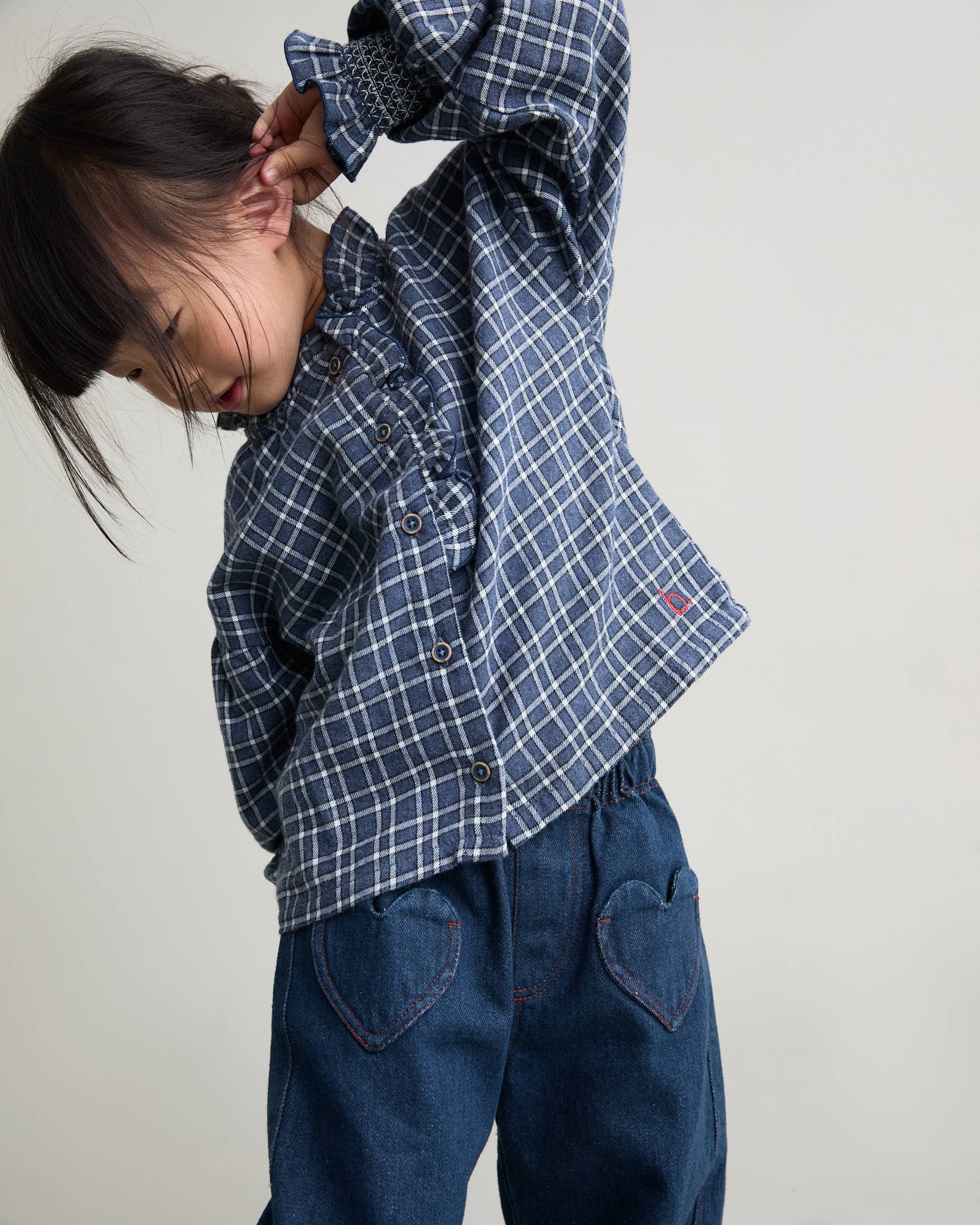 Búho Denim Girly Pants Hearts