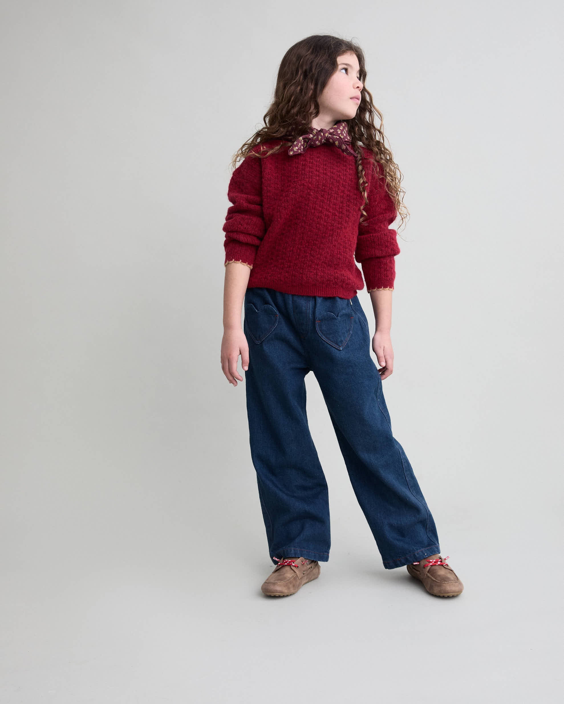 Búho Denim Girly Pants Hearts
