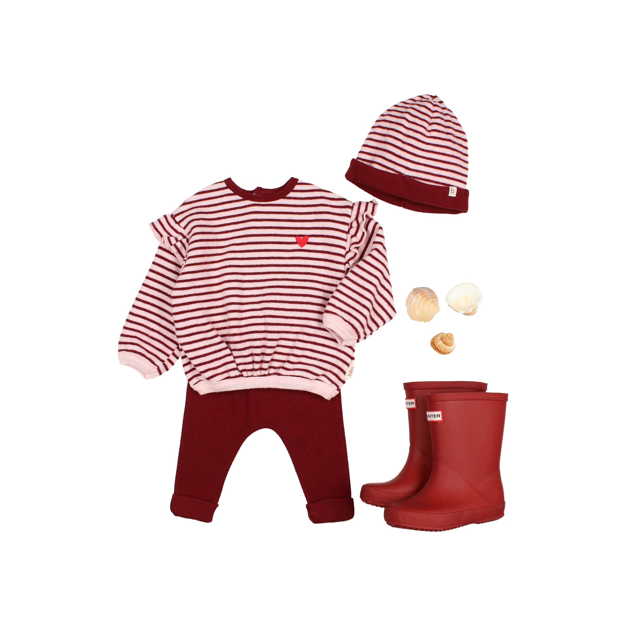Búho baby Soft Rib Legging Pomegranate