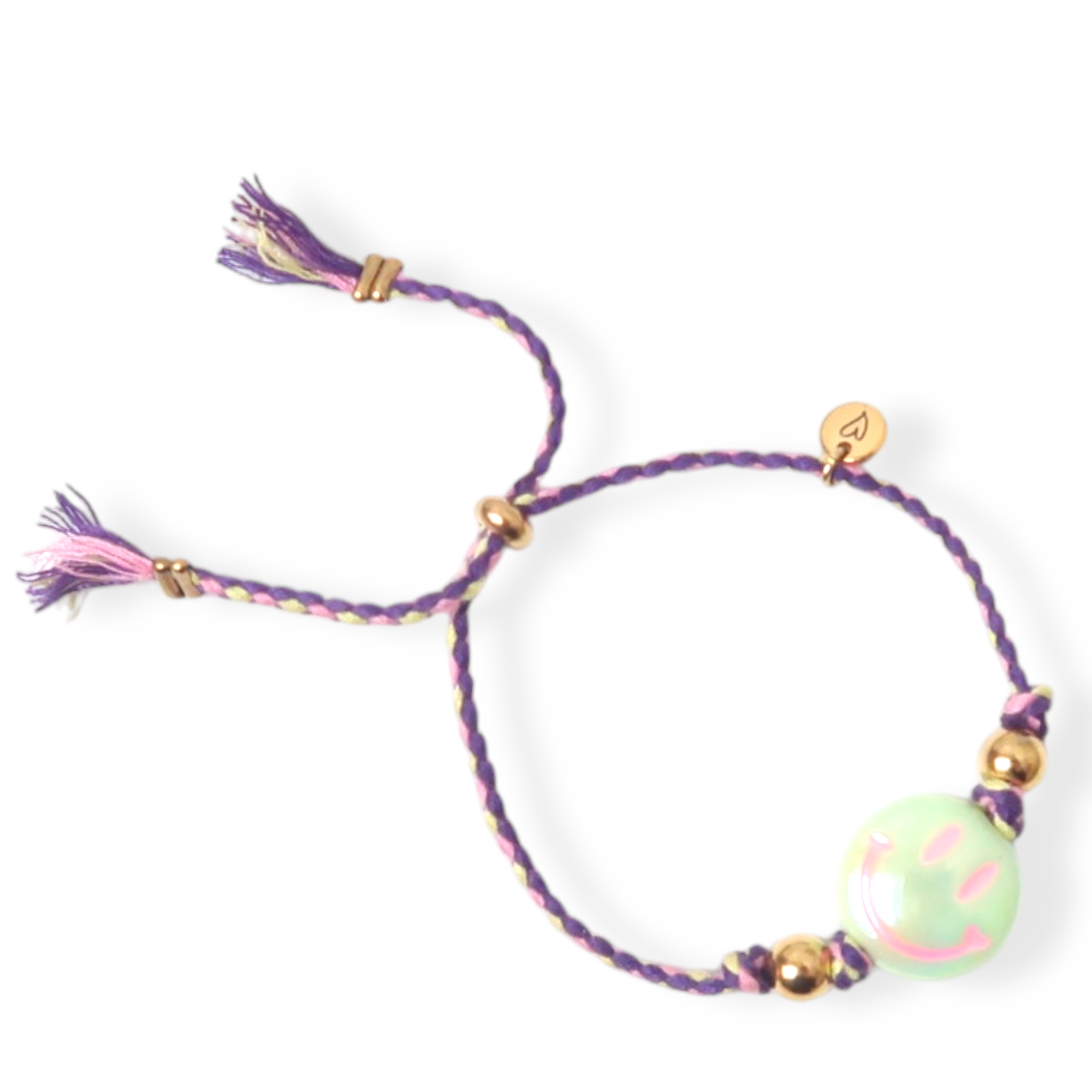 Love Issue - Bracelet "Happy Smile" Light Green -Purple