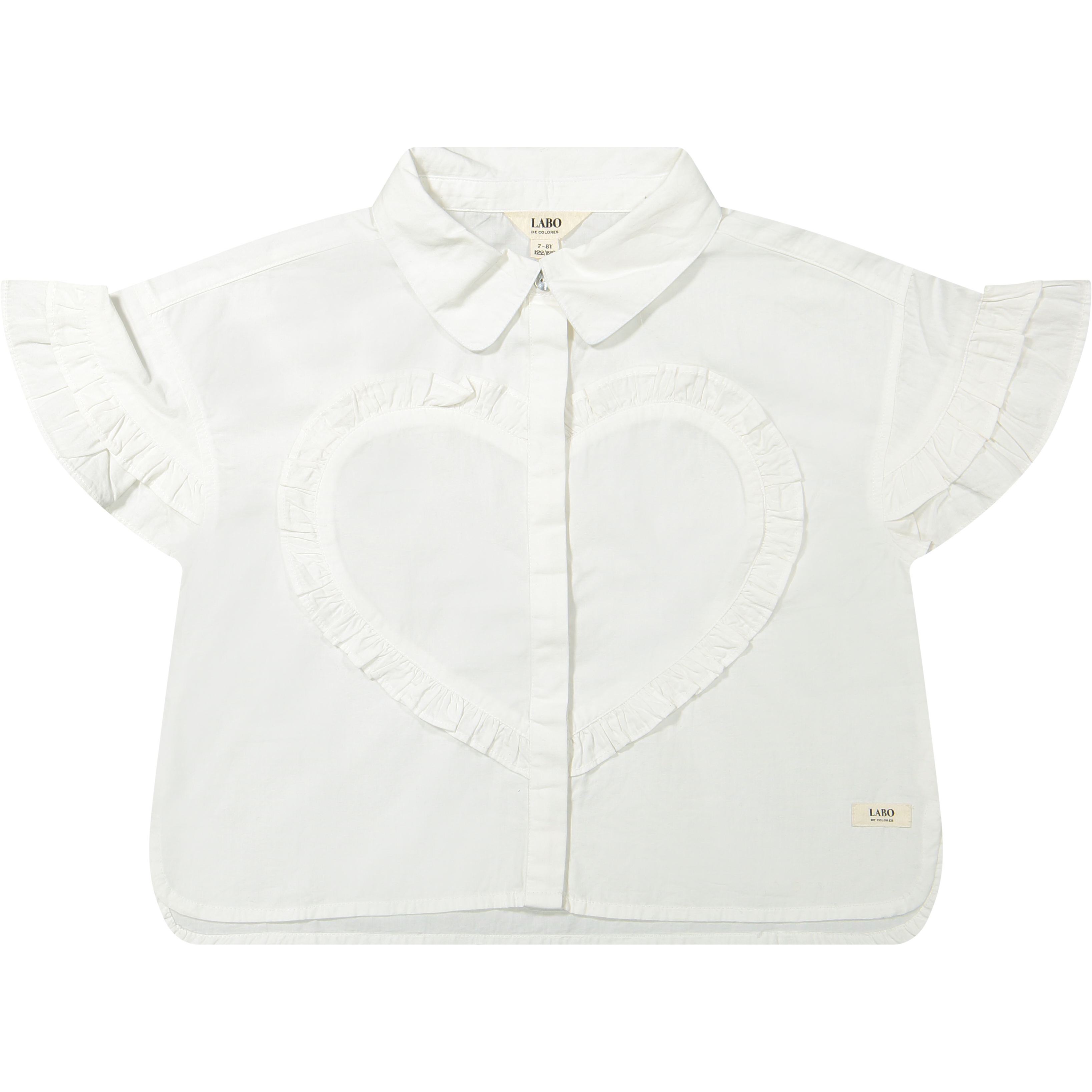 Labo de Colores Santel white heart Blouse