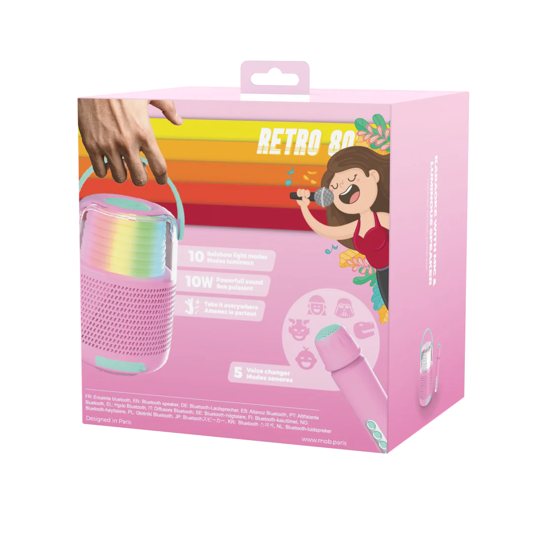 Mob Karaoke set pink