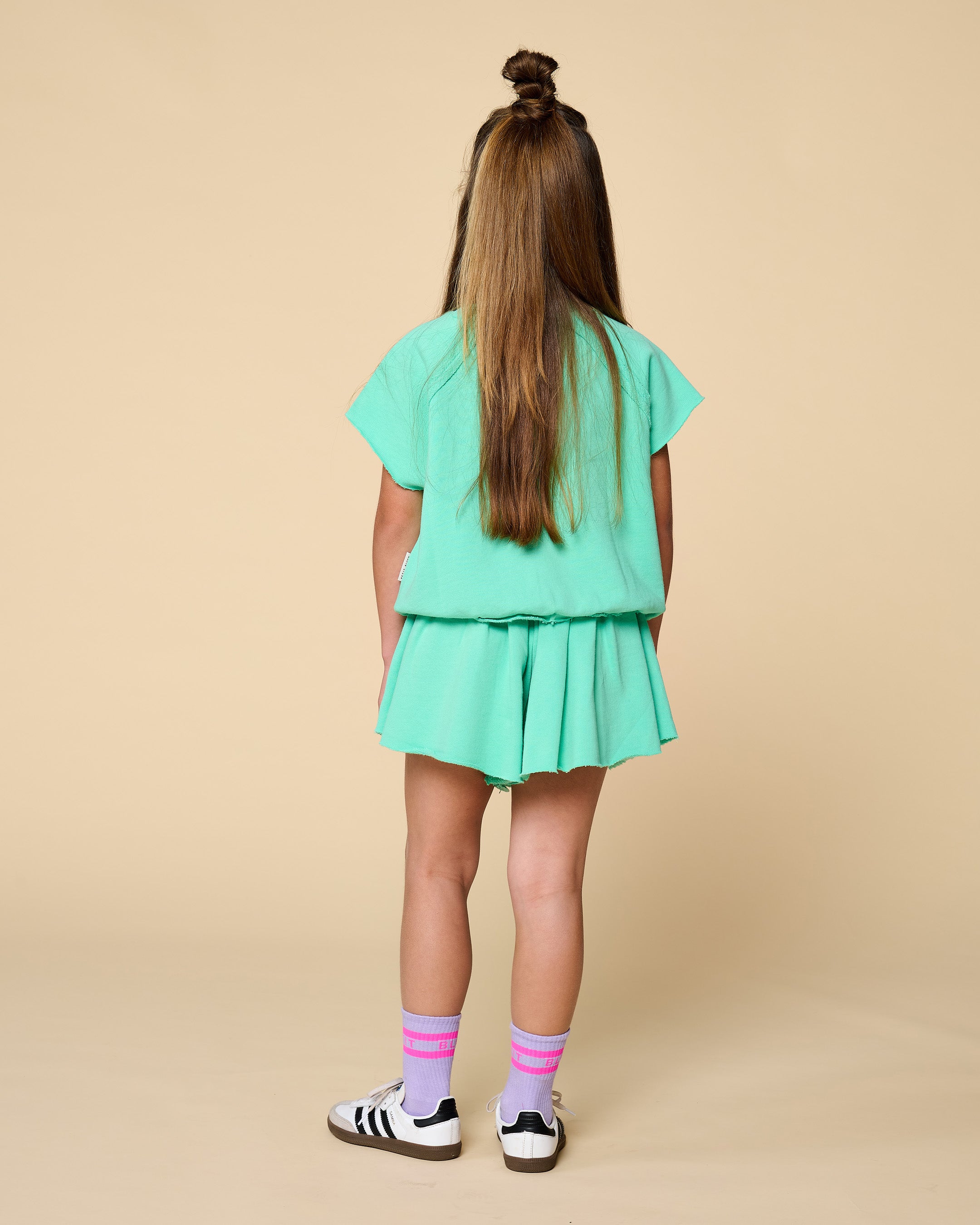 Petit Blush Sweat Short Ocean