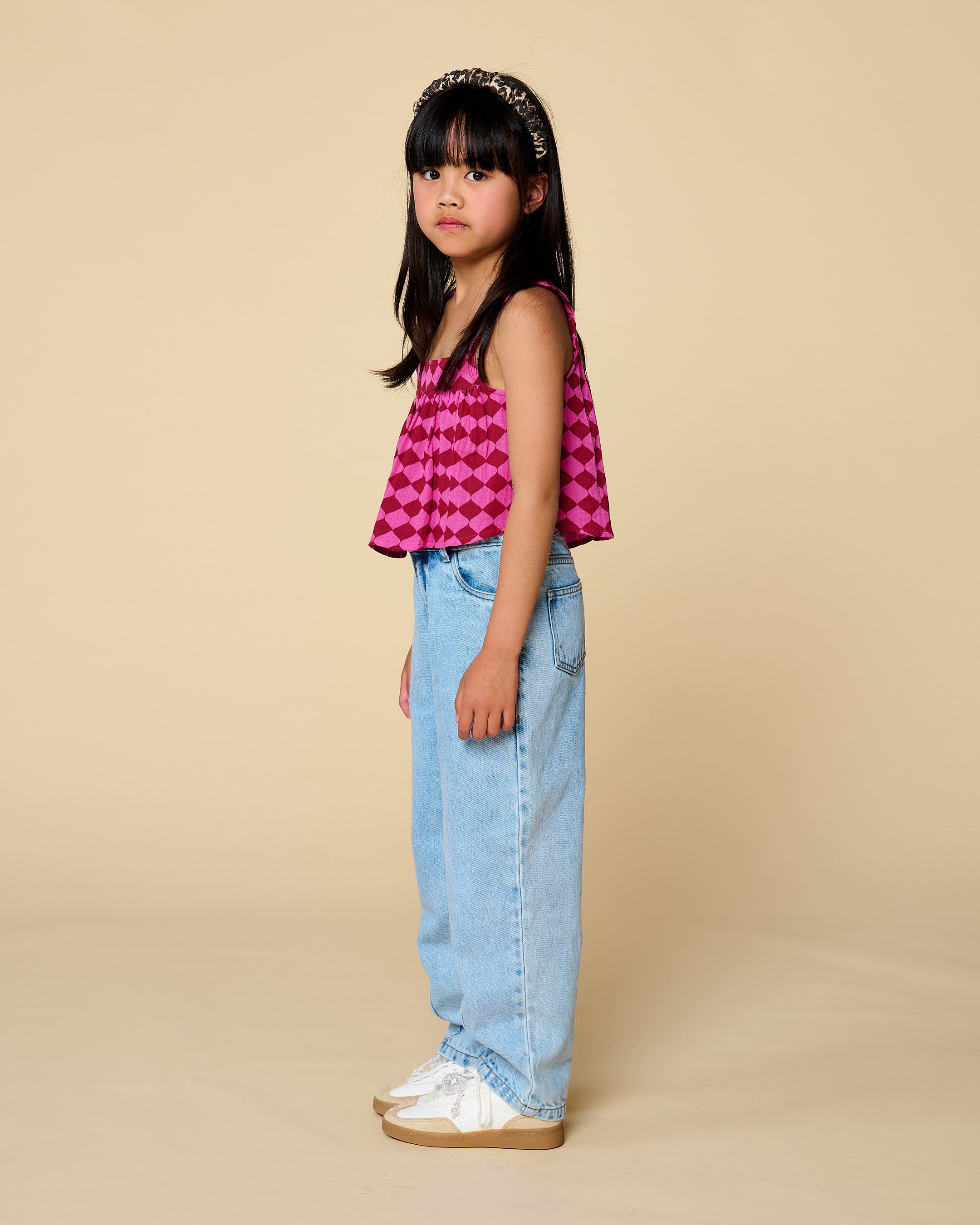 Petit Blush Balloon Fit Jeans Light Blue