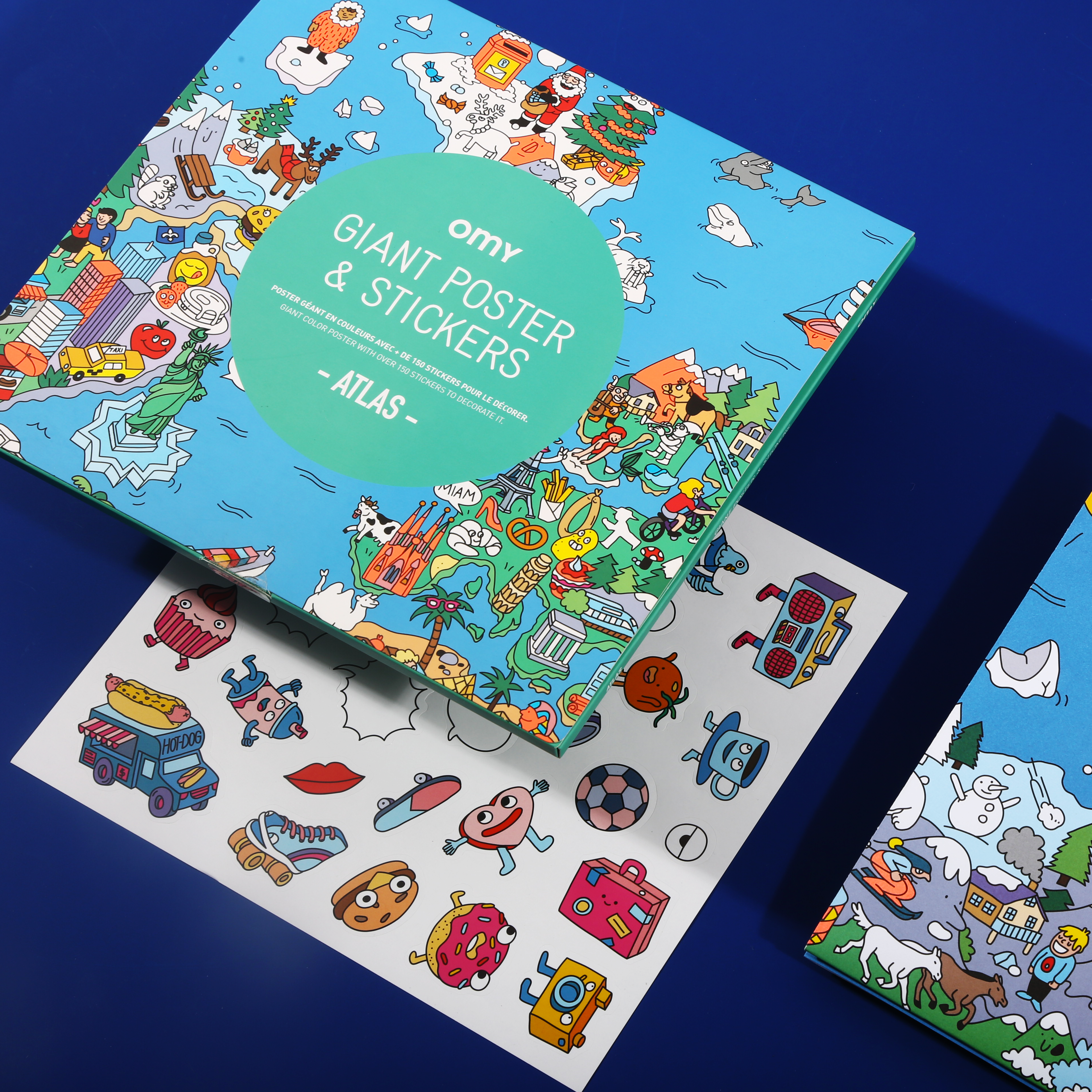 Omy Giant Poster & Sticker "Atlas"