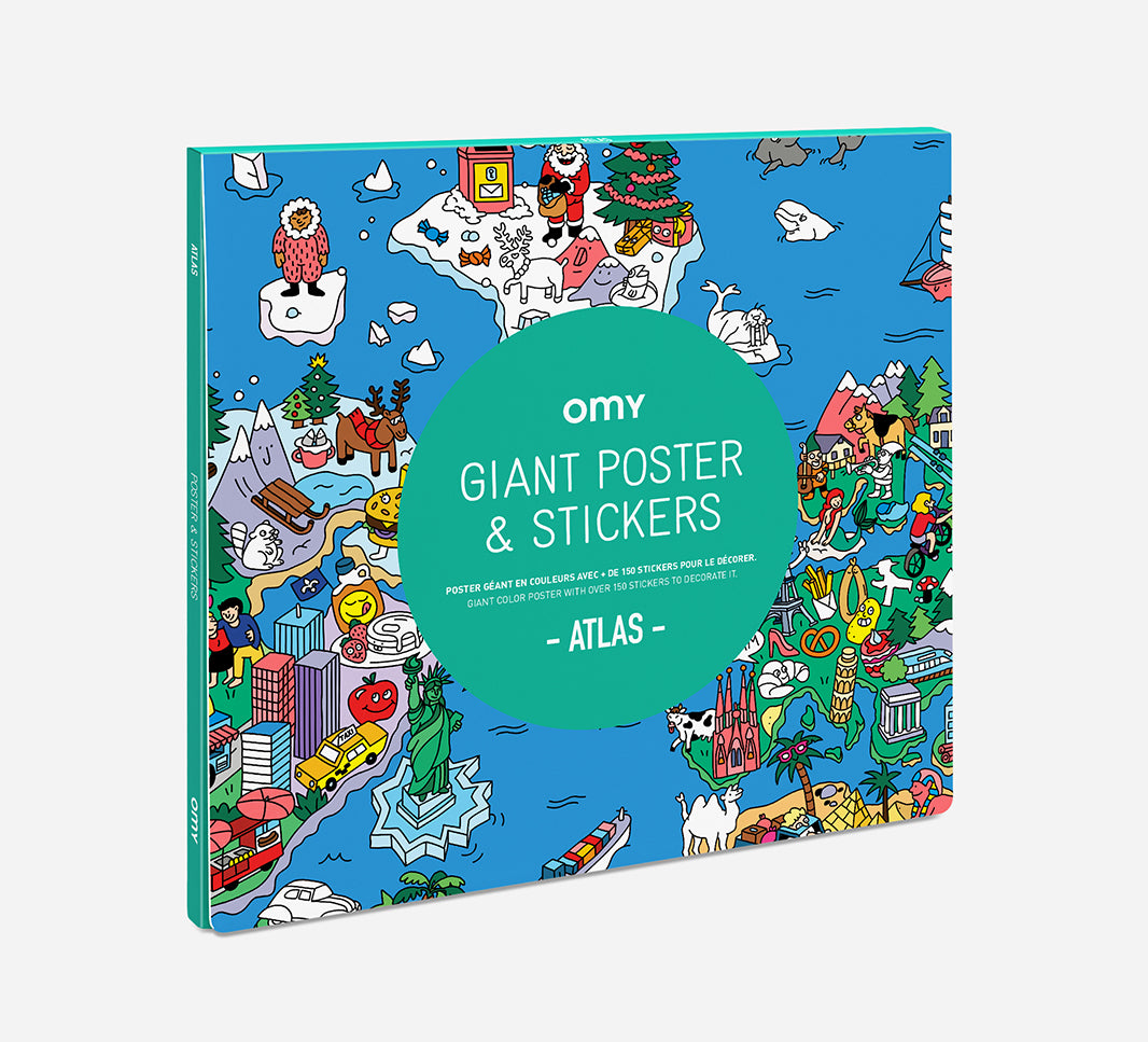 Omy Giant Poster & Sticker "Atlas"