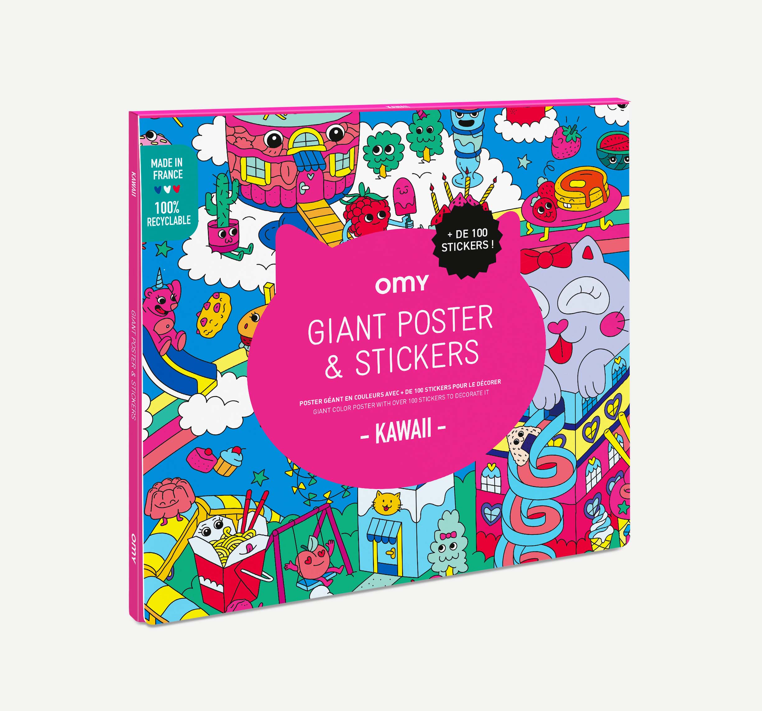 Omy Giant Poster & Stickers Kawaii