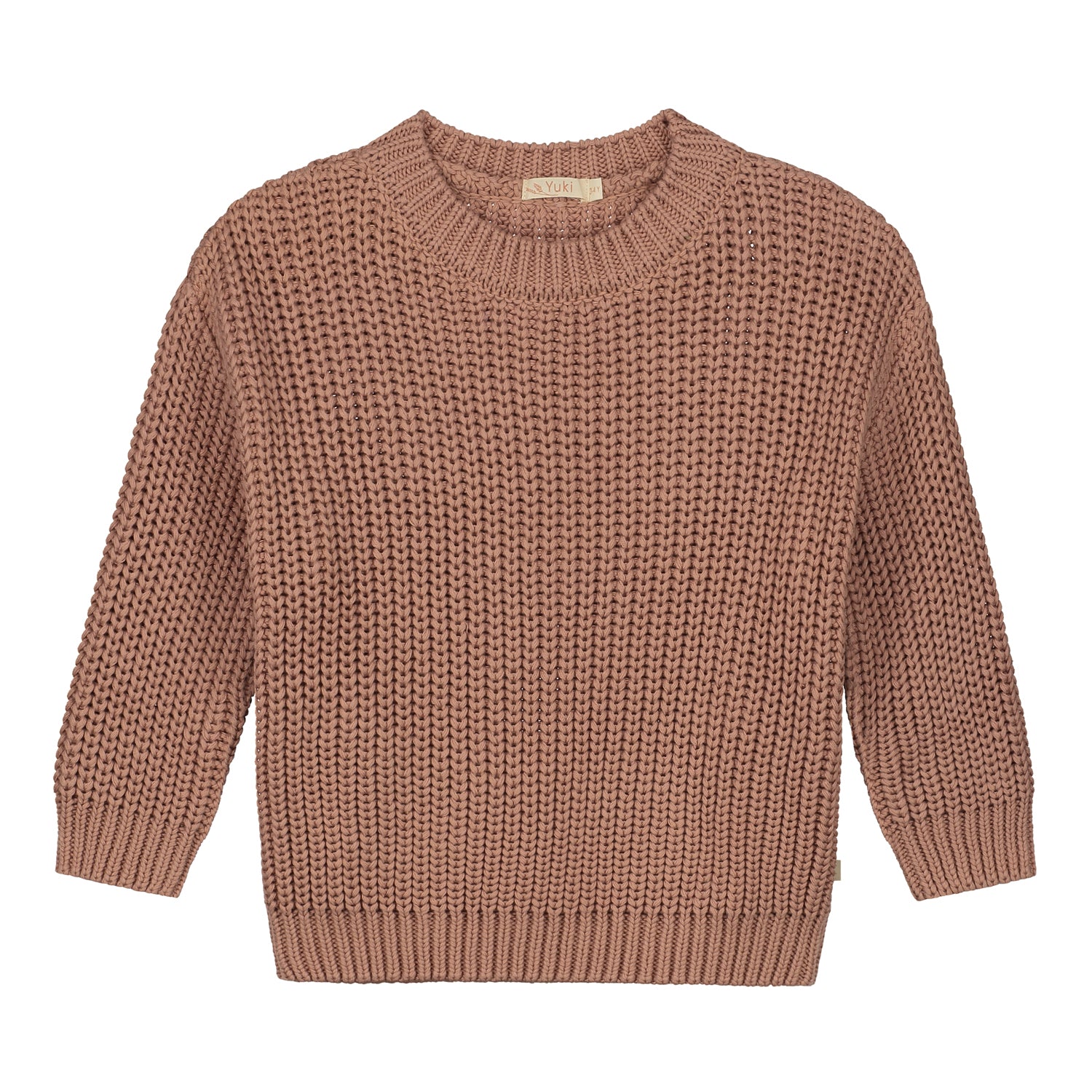 Yuki Chunky Knitted Sweater Blush Unisex