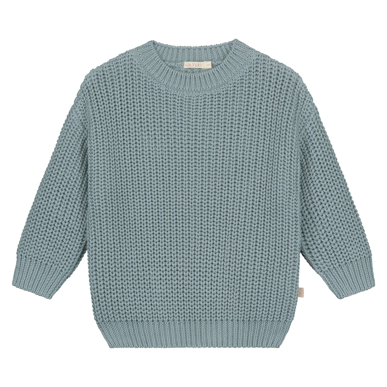 Yuki Chunky Knitted Sweater Ocean Unisex