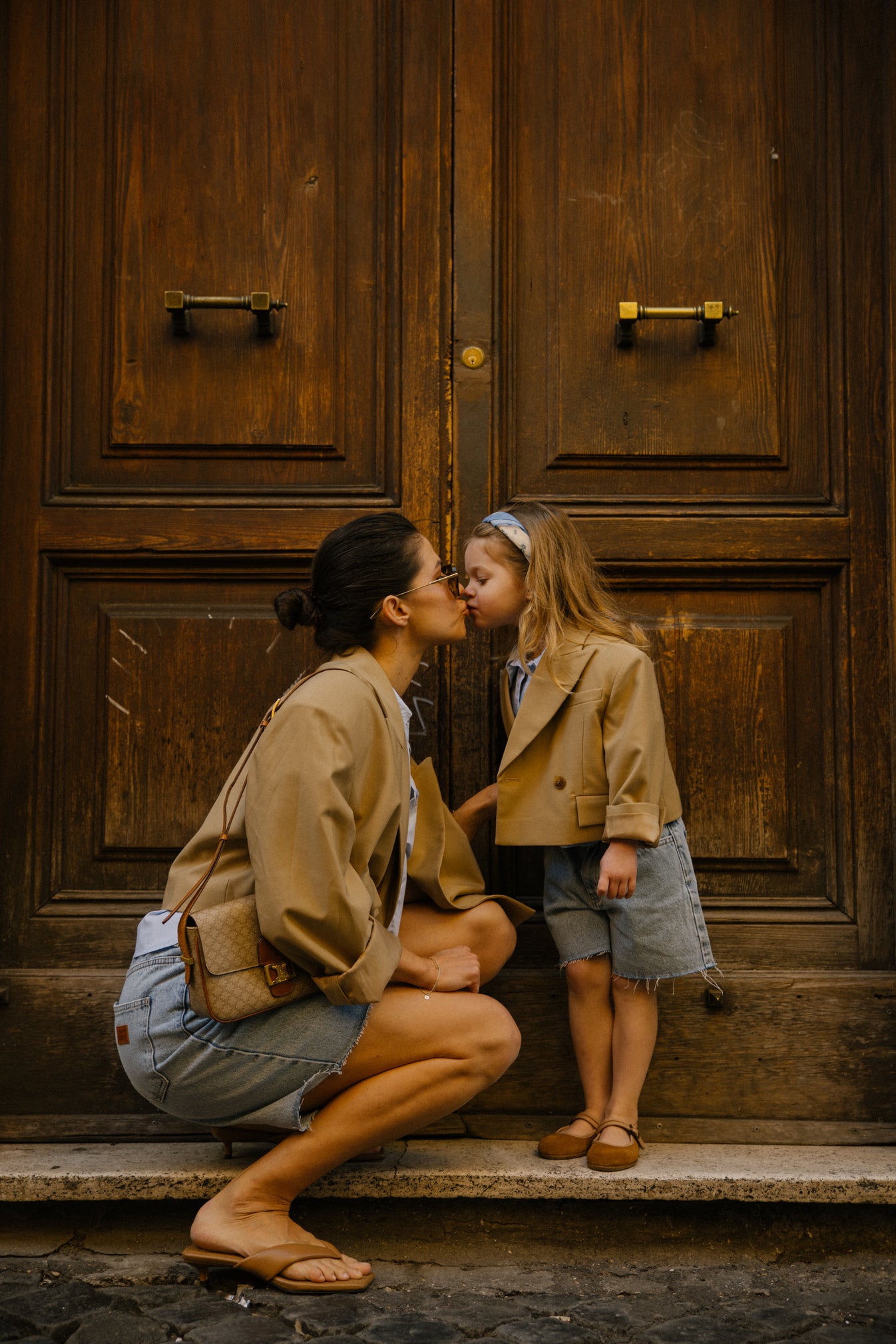 Charlie Petite Rosie Blazer Mom X Mini Camel: Girls