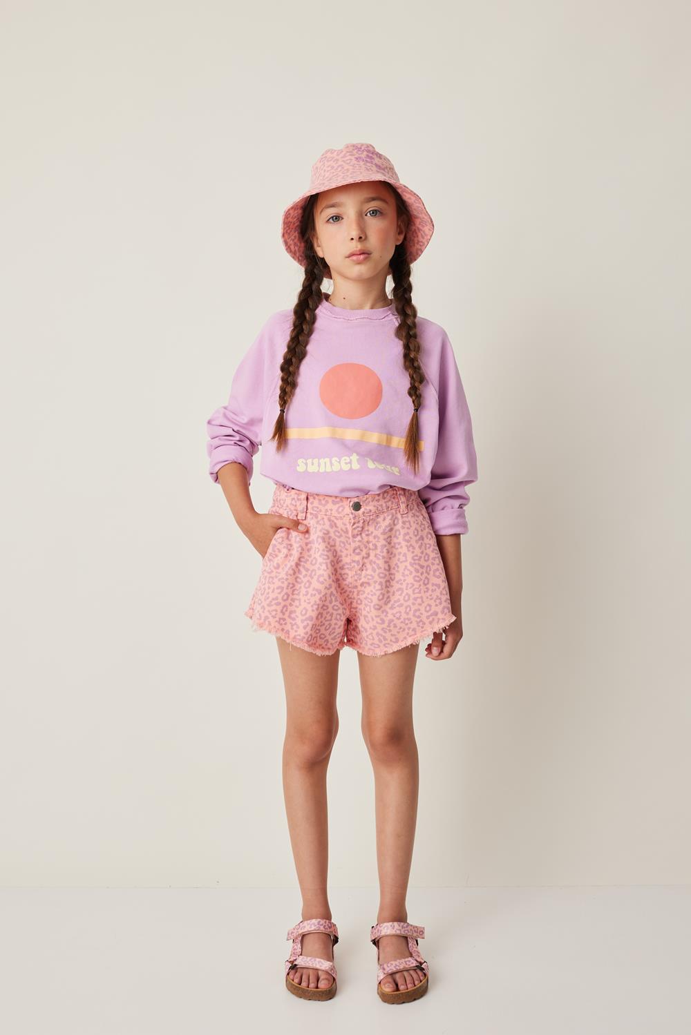 Tocoto Vintage Animal Print Twill Hat Girls