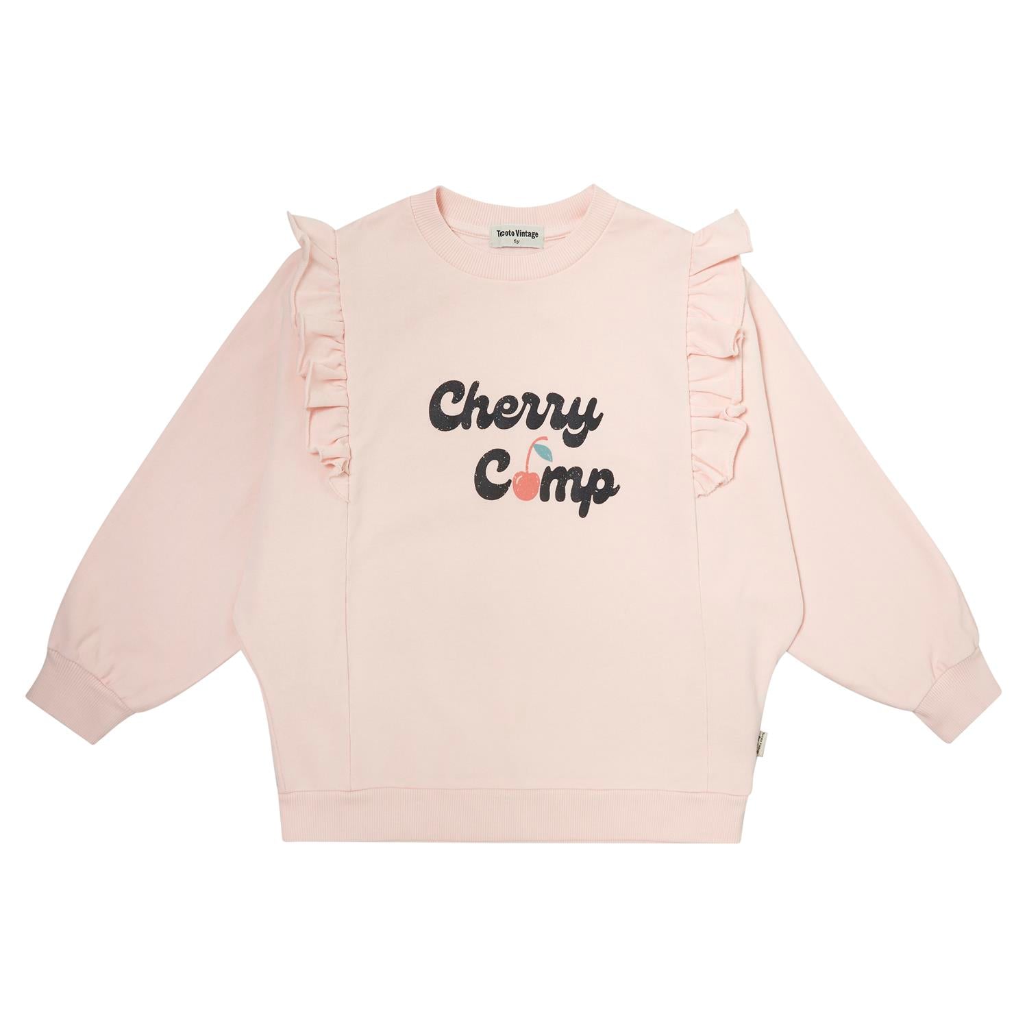 Tocoto Vintage Girls Sweatshirt Cherry Champ
