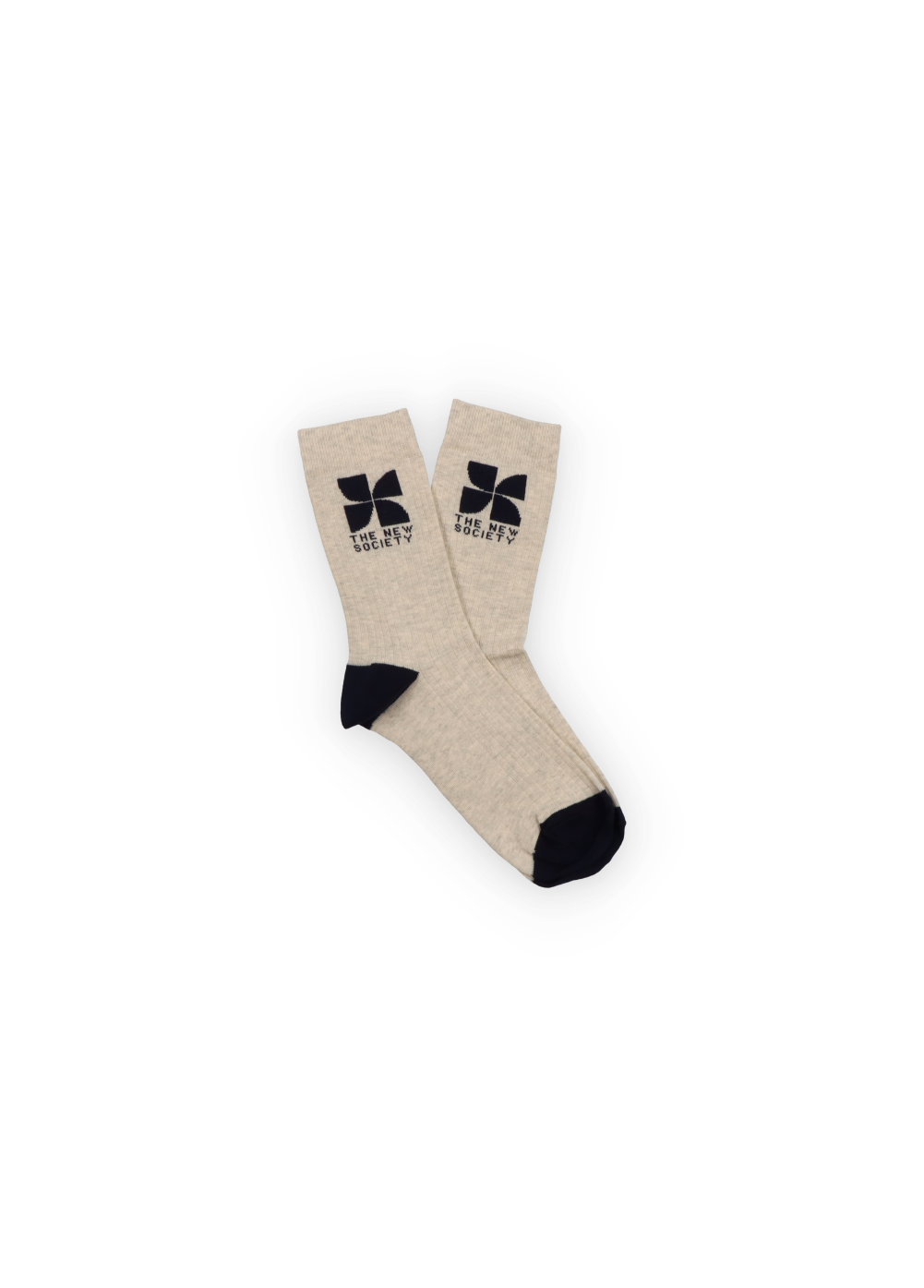 The New Society Socks Moonlight White Vigore
