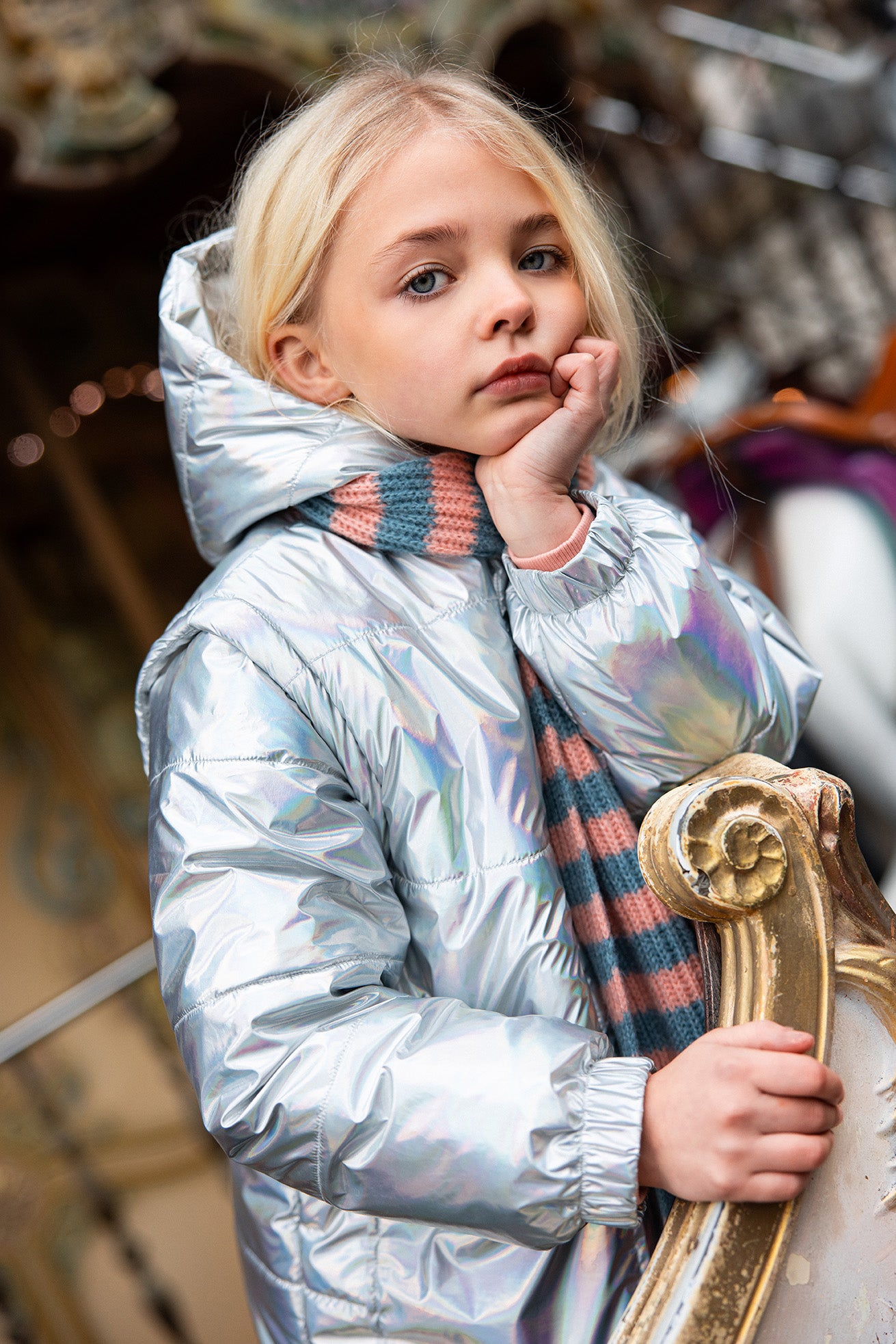 Sproet & Sprout Silver Winter Jacket Girls