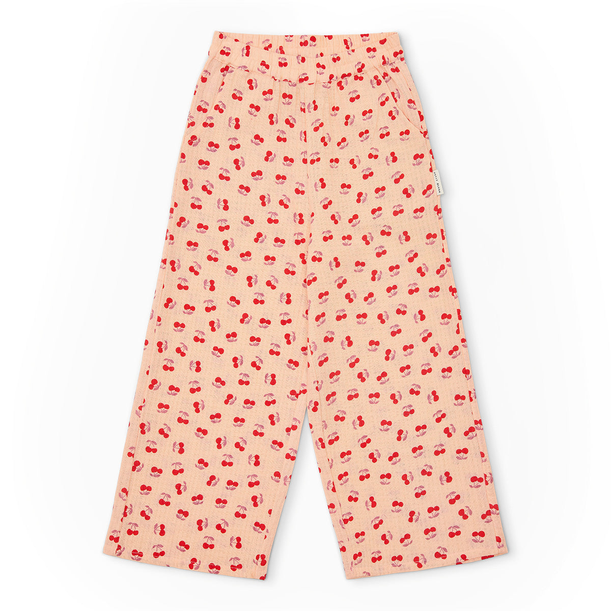 Petit Blush Wide Leg Pants Cherry AOP