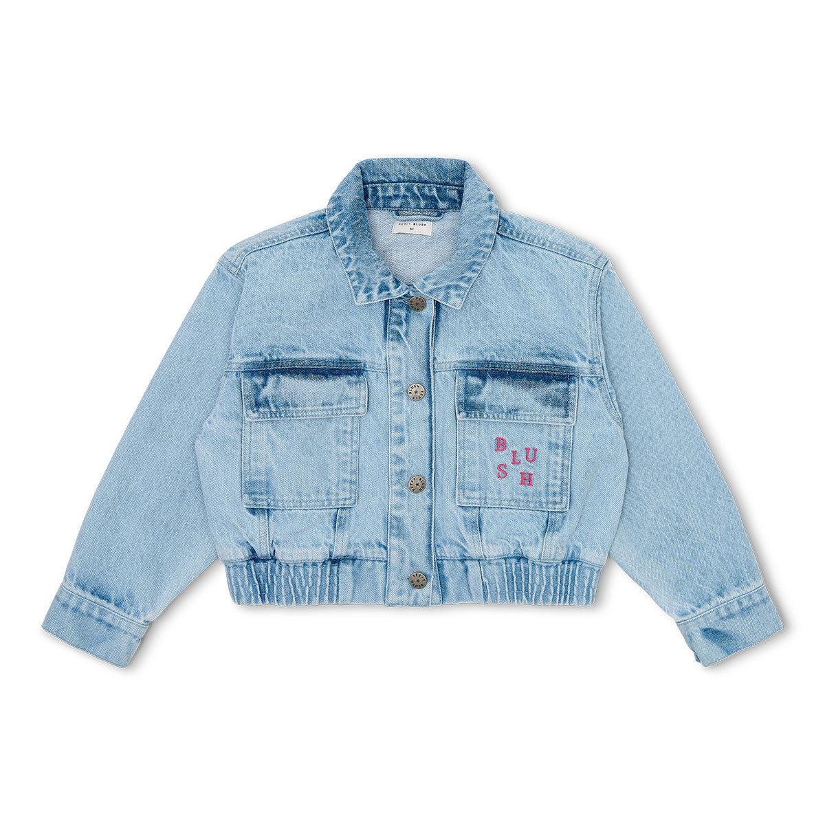 Petit Blush Denim Jacket Light Blue