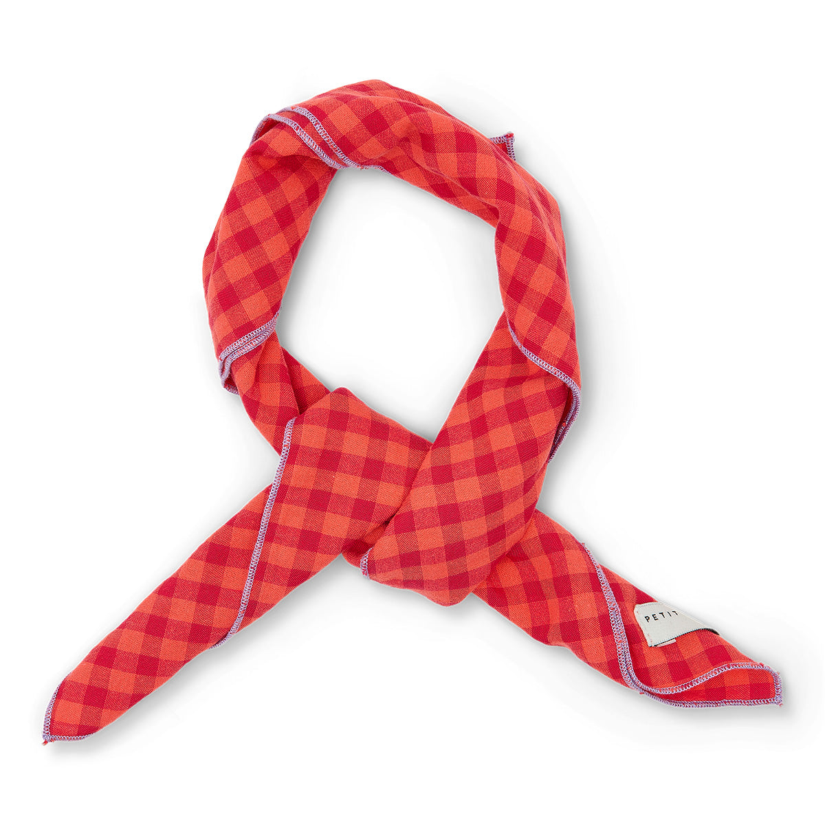 Petit Blush Scarf 50x50 cm Check Red