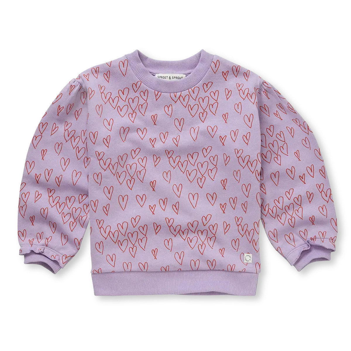 Sproet & Sprout Sweatshirt Hearts Print Girls