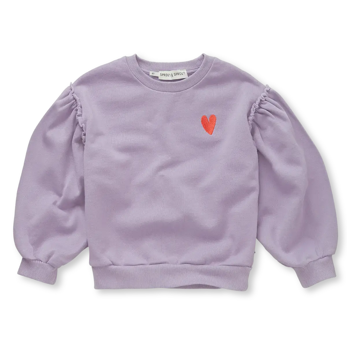 Sproet & Sprout Sweatshirt Puff Sleeves Heart