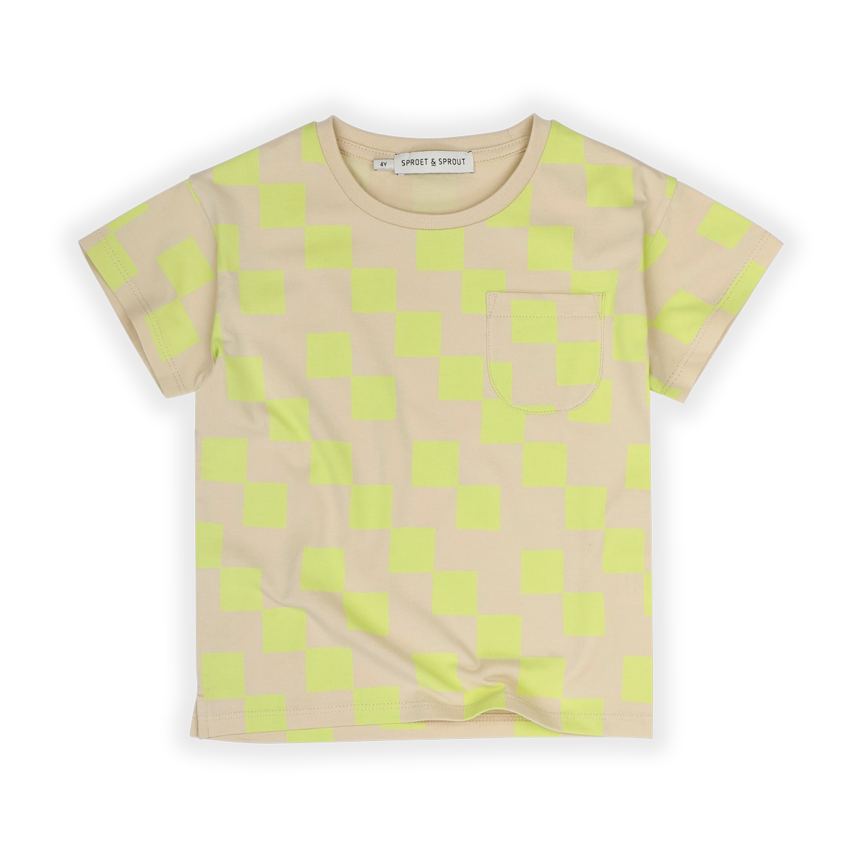 Sproet en Sprout T-shirt Pocket Blocks Print