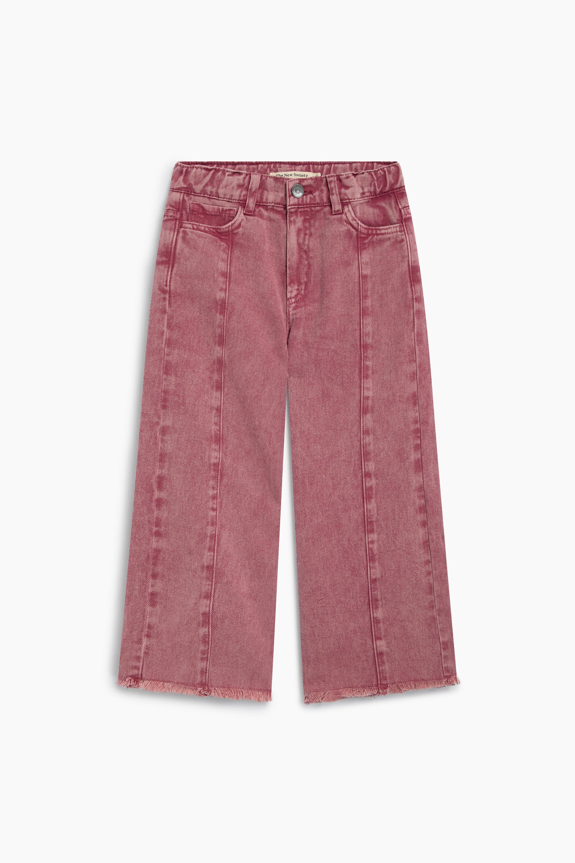 The New Society Denim Wide Leg Pants Winetasting