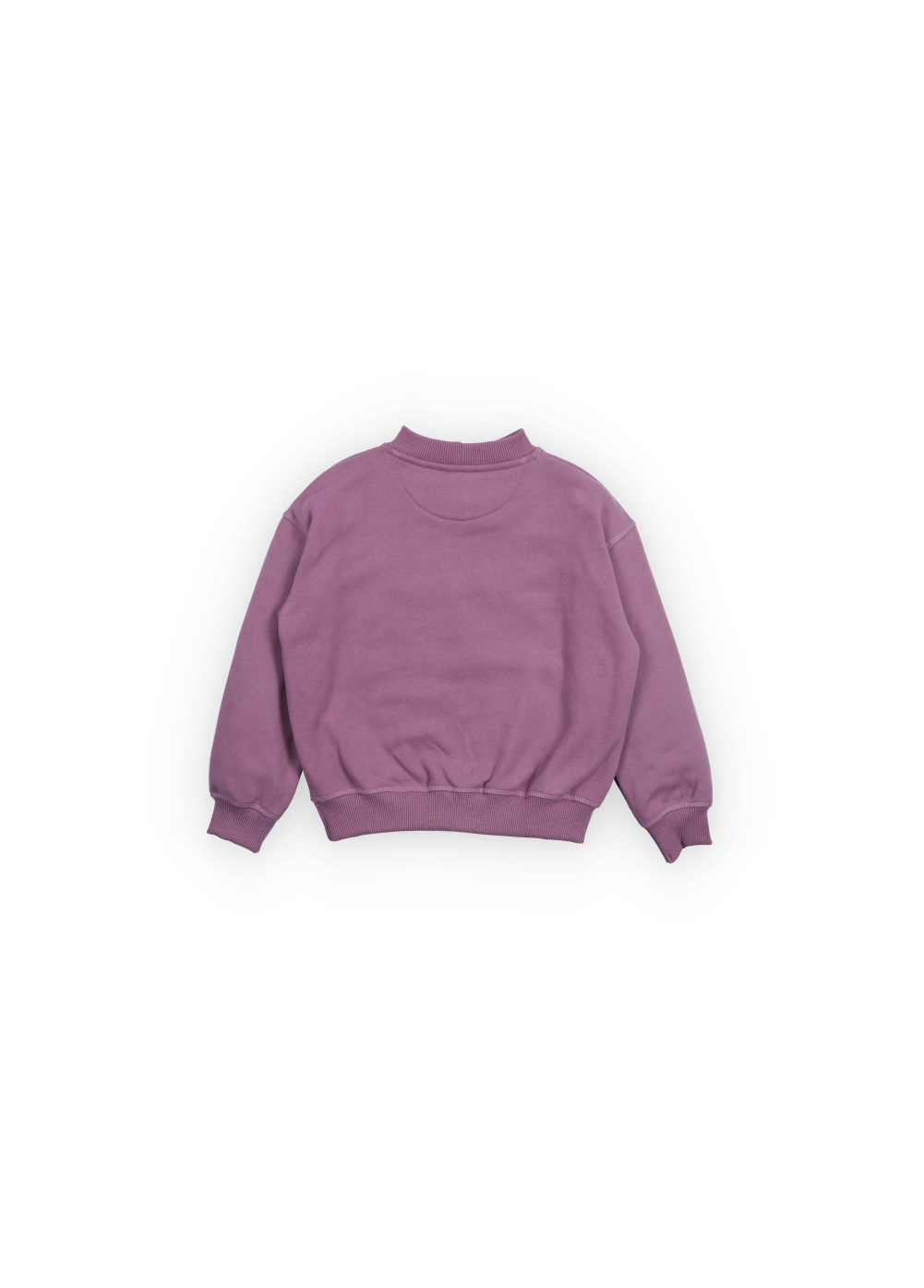 The New Society TNS Logo Rib Collar Sweatshirt Grape Bliss