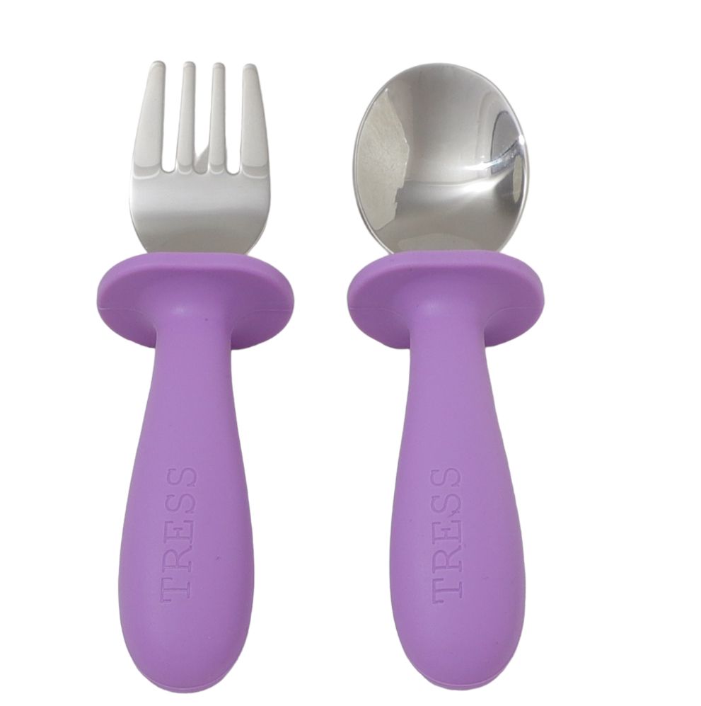 Tress Silicone Spoon & Fork Lovely Lilac