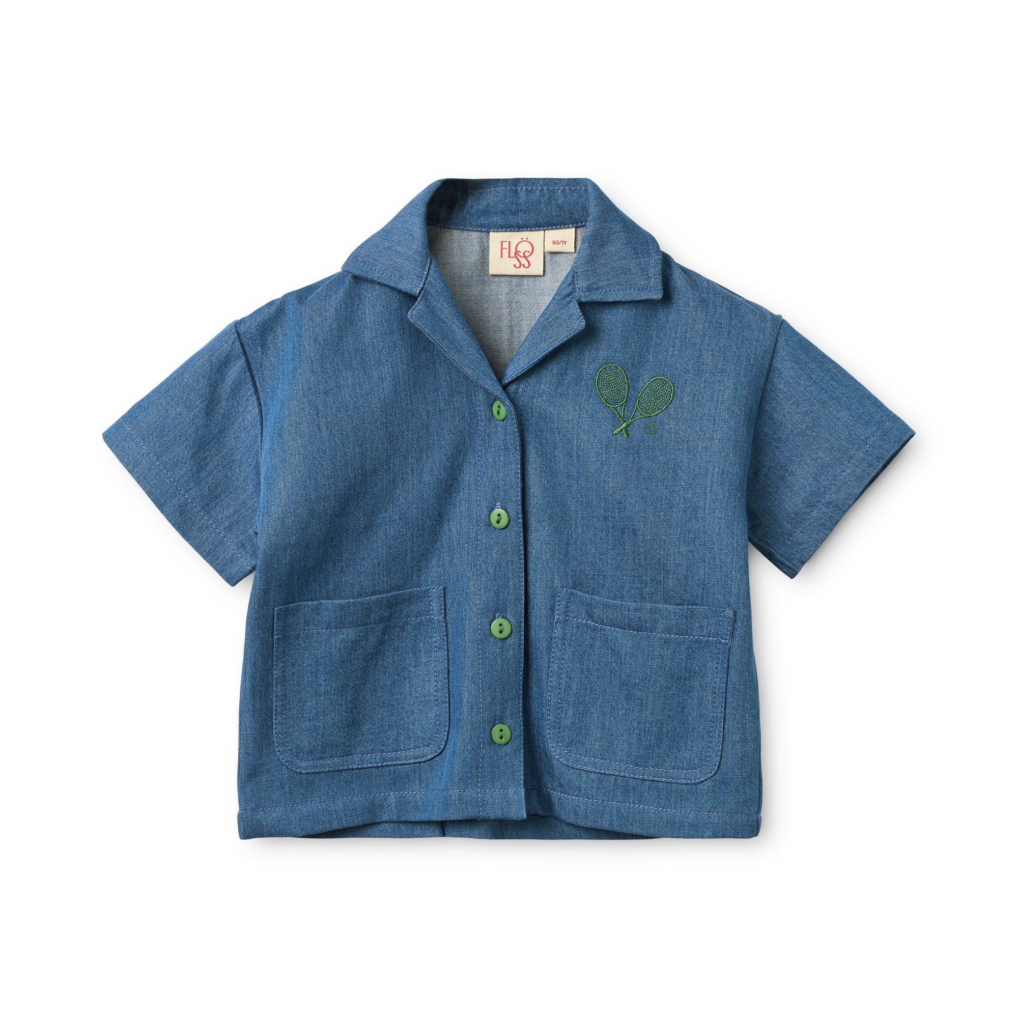 Flöss Victor Shirt Mid Blue