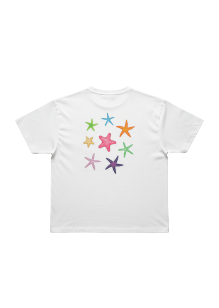 Salty Stich Seastar T-shirt Off White