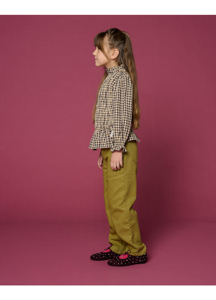Petit Blush Ballon Fit Jeans Khaki