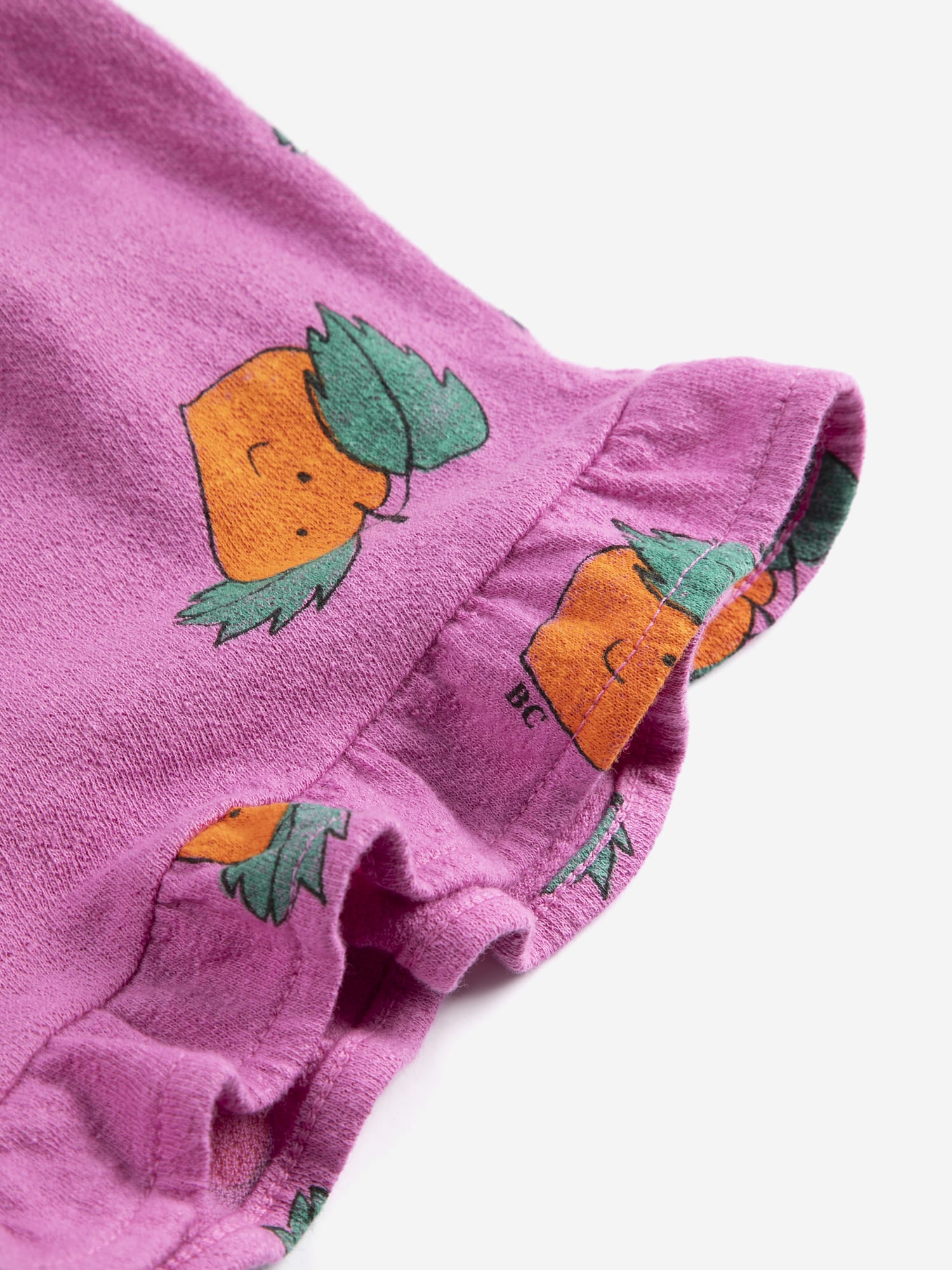 Bobo Choses Tangerine All over Ruffled Shorts