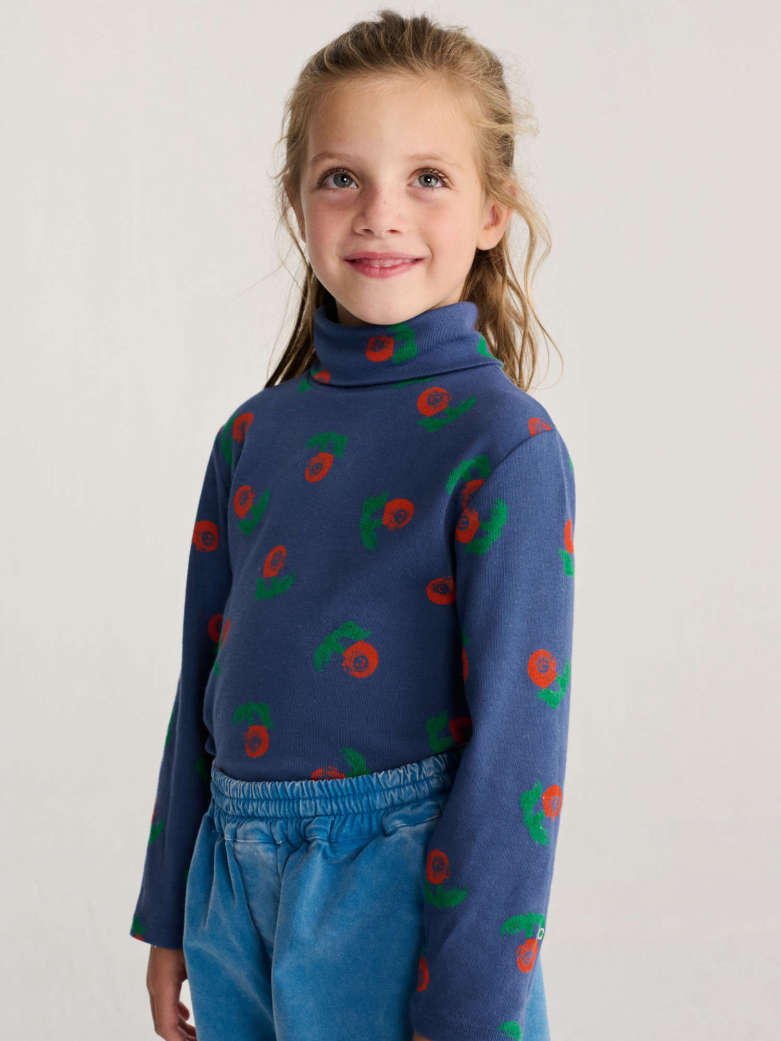 Bobo Choses Stamp Bloom All Over Turtle Neck T-shirt