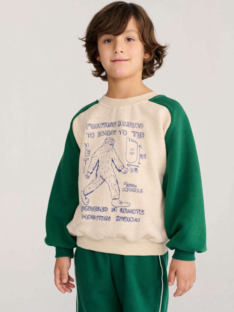 Bobo Choses Mr Footish Raglan Sweatshirt