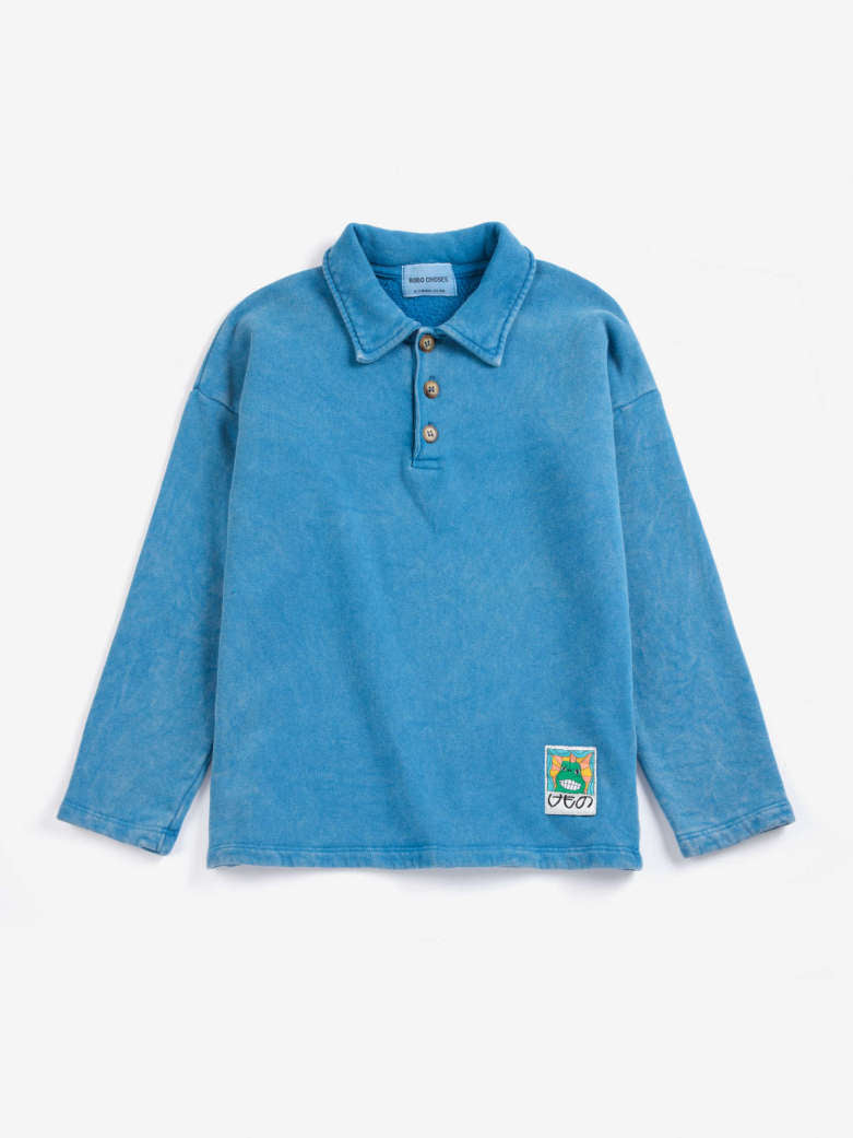 Bobo Choses Beast Tag Polo Sweatshirt