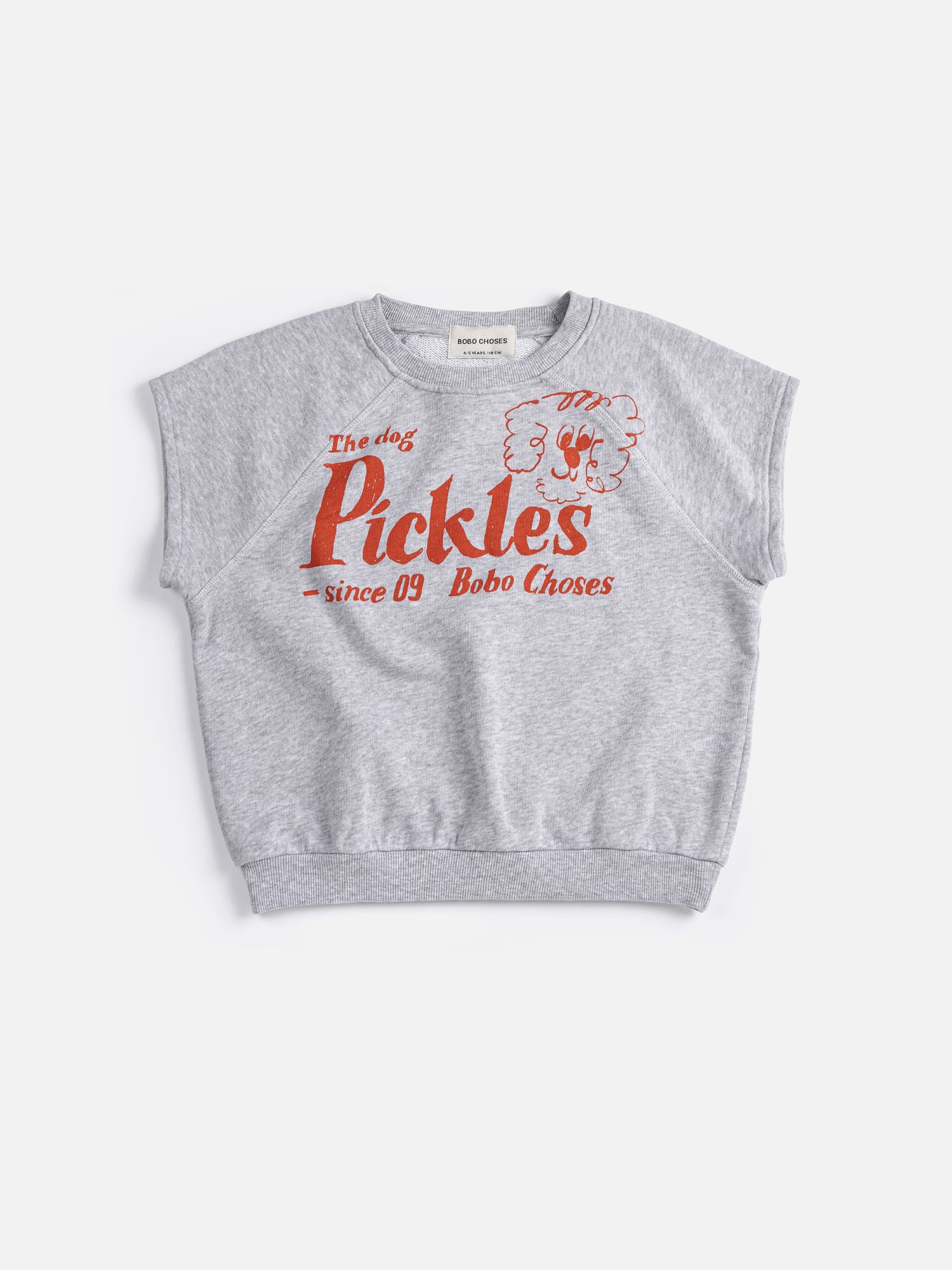 Bobo Choses Pickles The Dog Sleeveless Sweatshirt