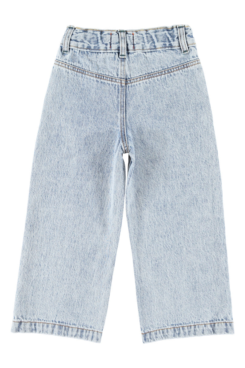 PiuPiuchick Flare Trousers Fadded Light Blue Denim