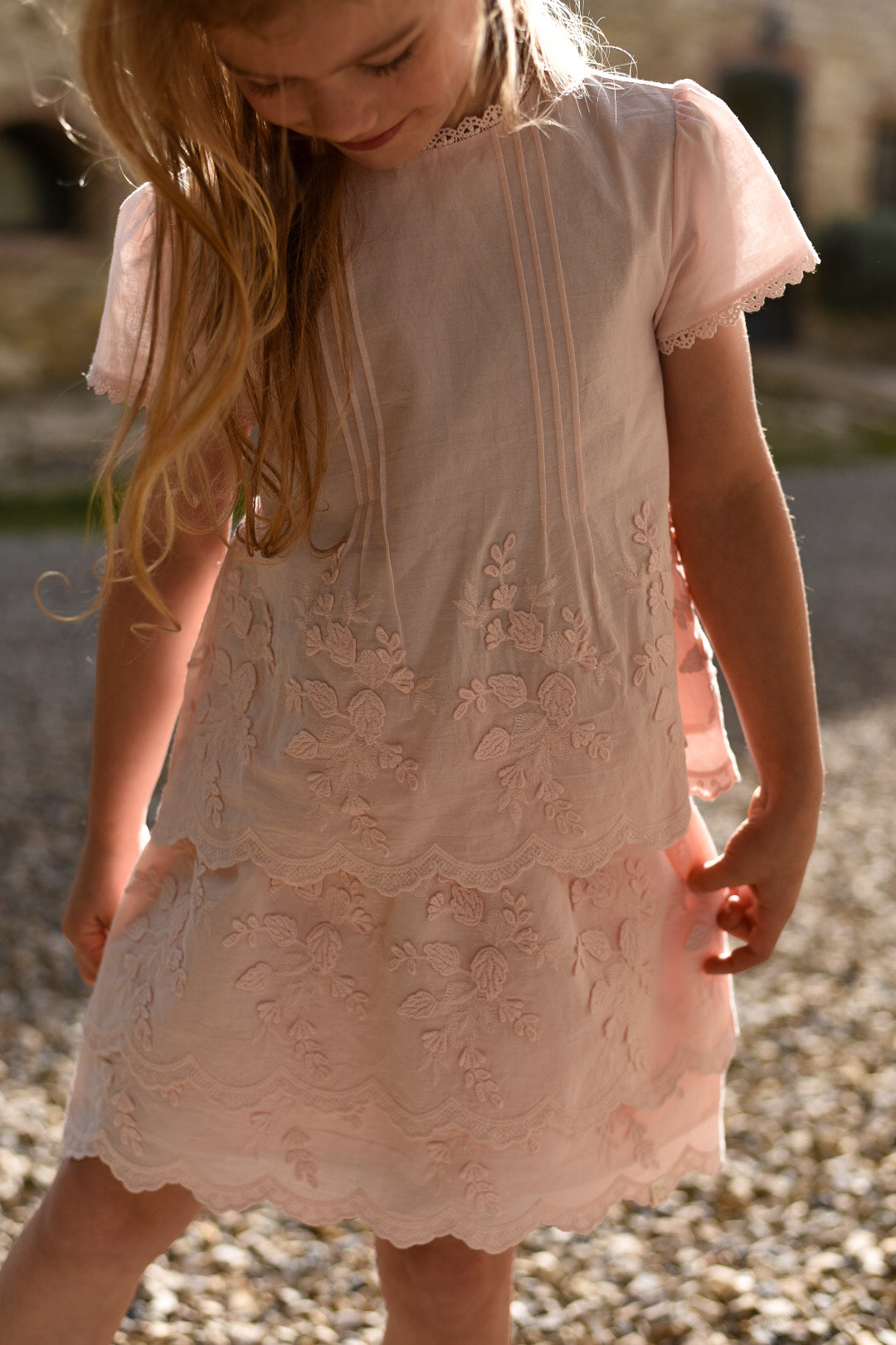 LRDM Petits Mia Skirt Pearl Pink