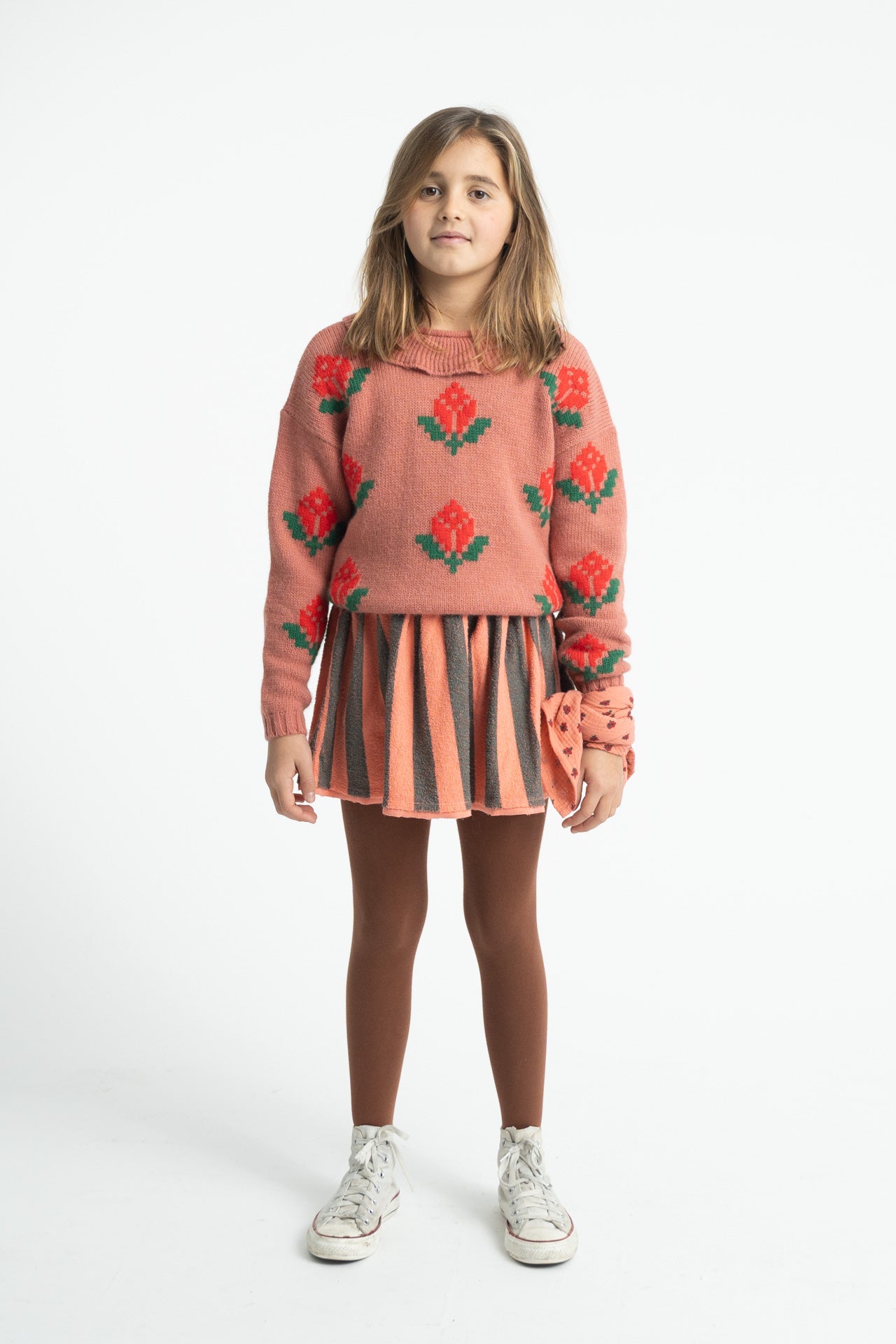 Piupiuchick Jacquard Sweater W/Collar