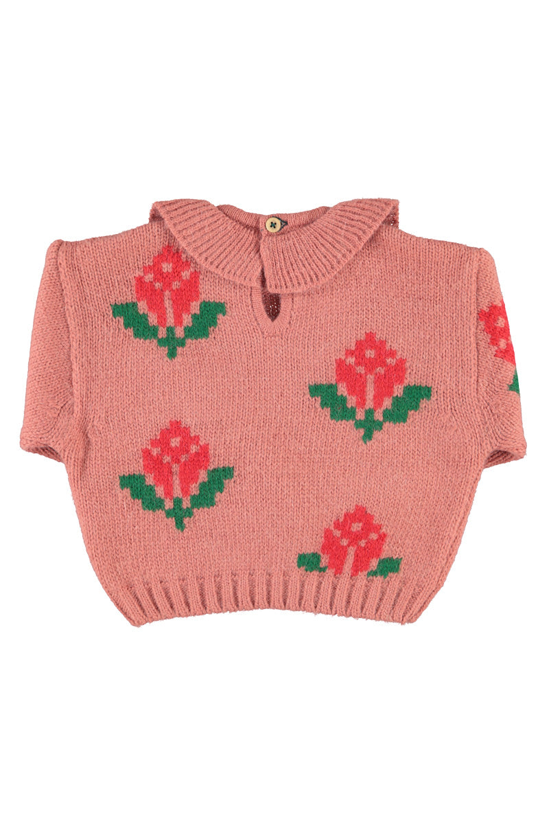 Piupiuchick Jacquard Sweater W/Collar