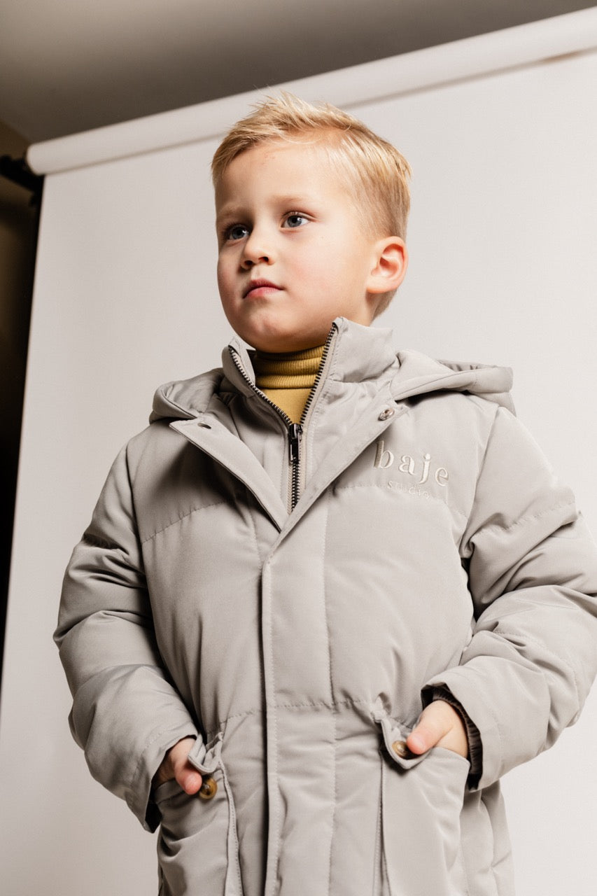 Baje Studio Logan Grey Steel Winterjas