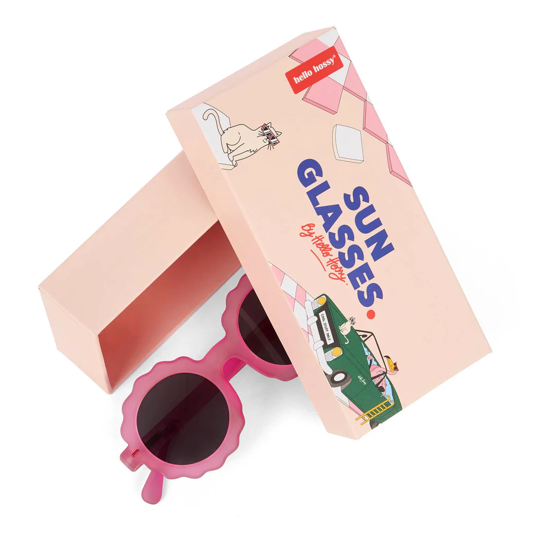 Hello Hossy Chamy Fuchsia Sunglasses
