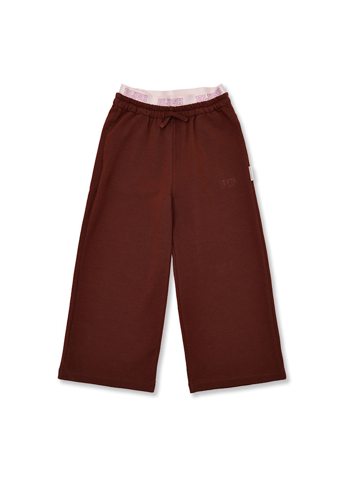 Petit Blush Wide Leg Pants Brown