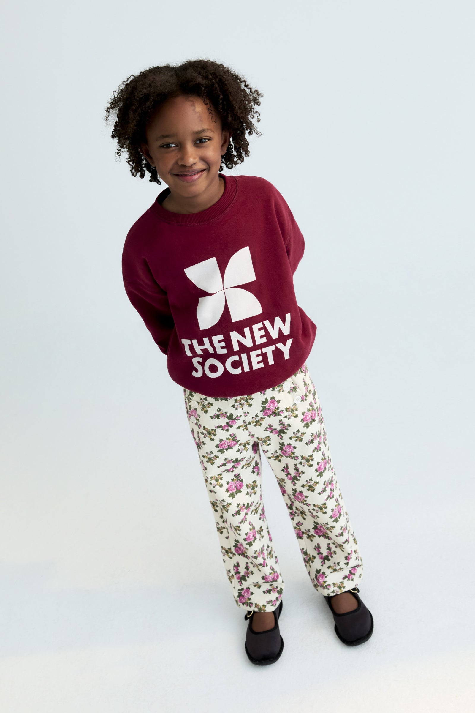 The New Society Sweatshirt Plum Fantasy