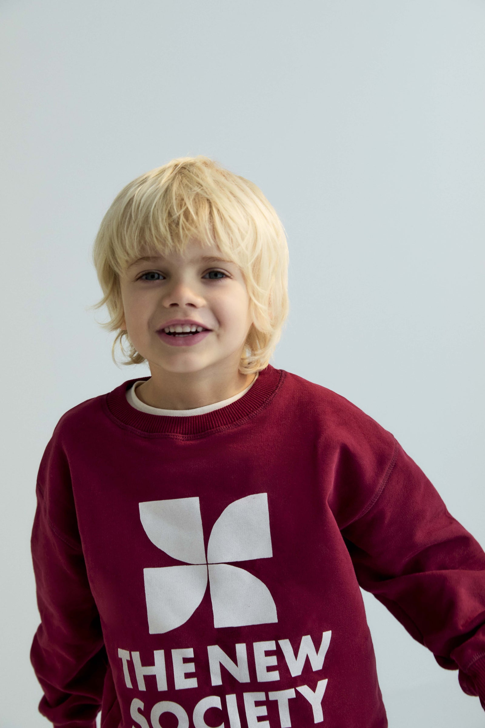 The New Society Sweatshirt Plum Fantasy