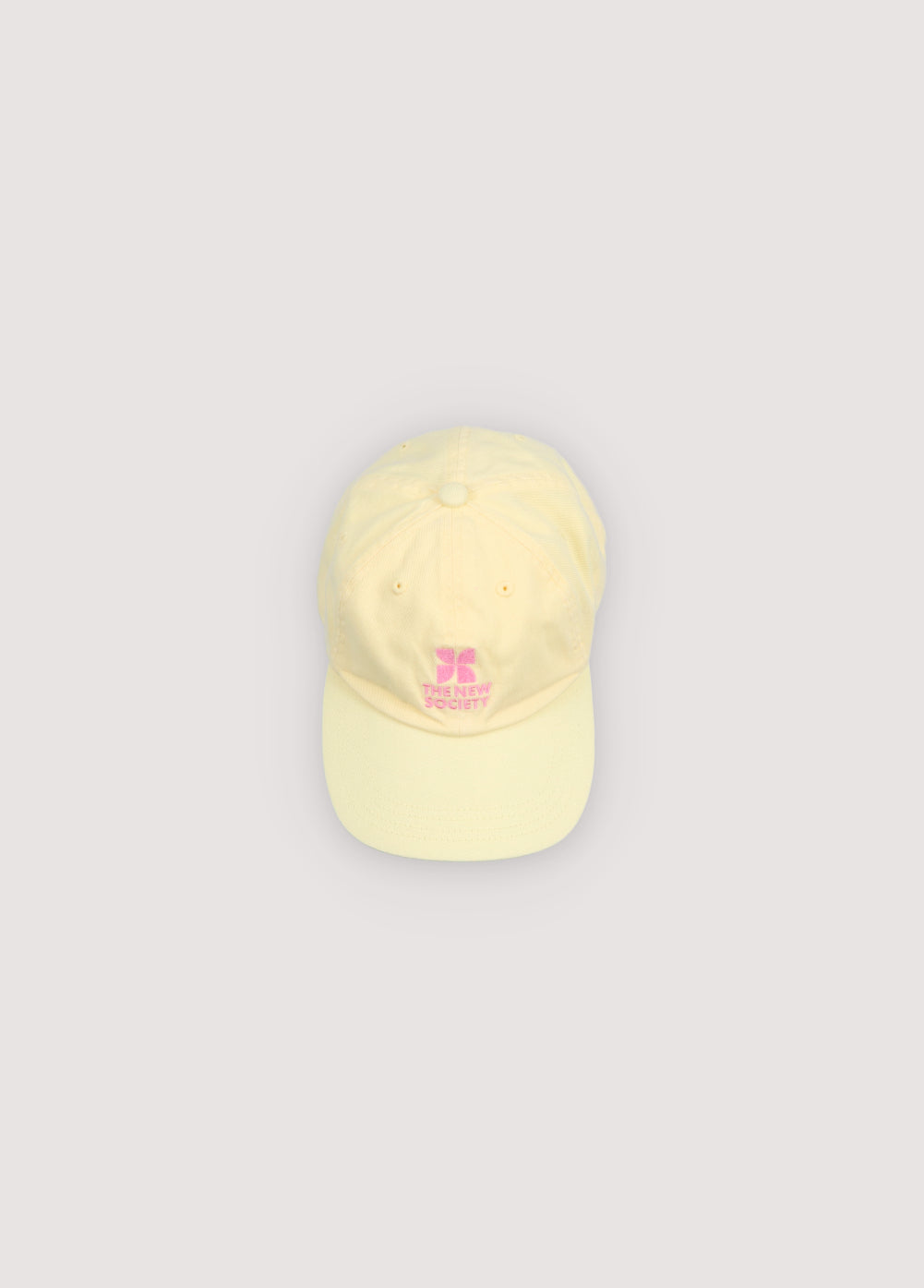 The New Society Logo Cap Soft Lemon