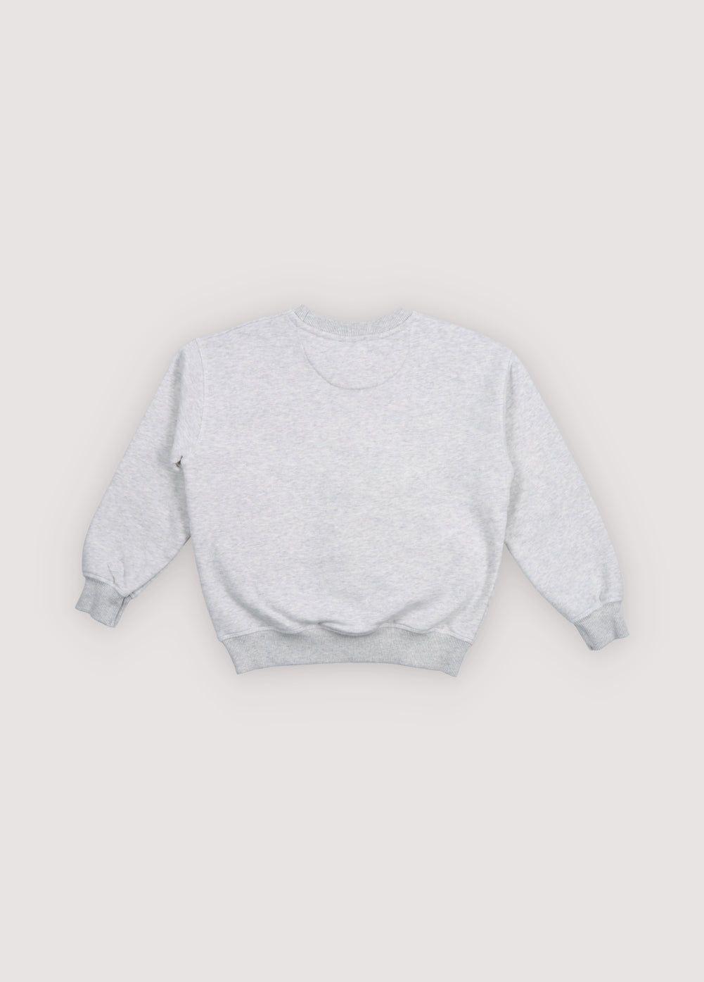 The New Society Logo Sweatshirt Light Grey Melange