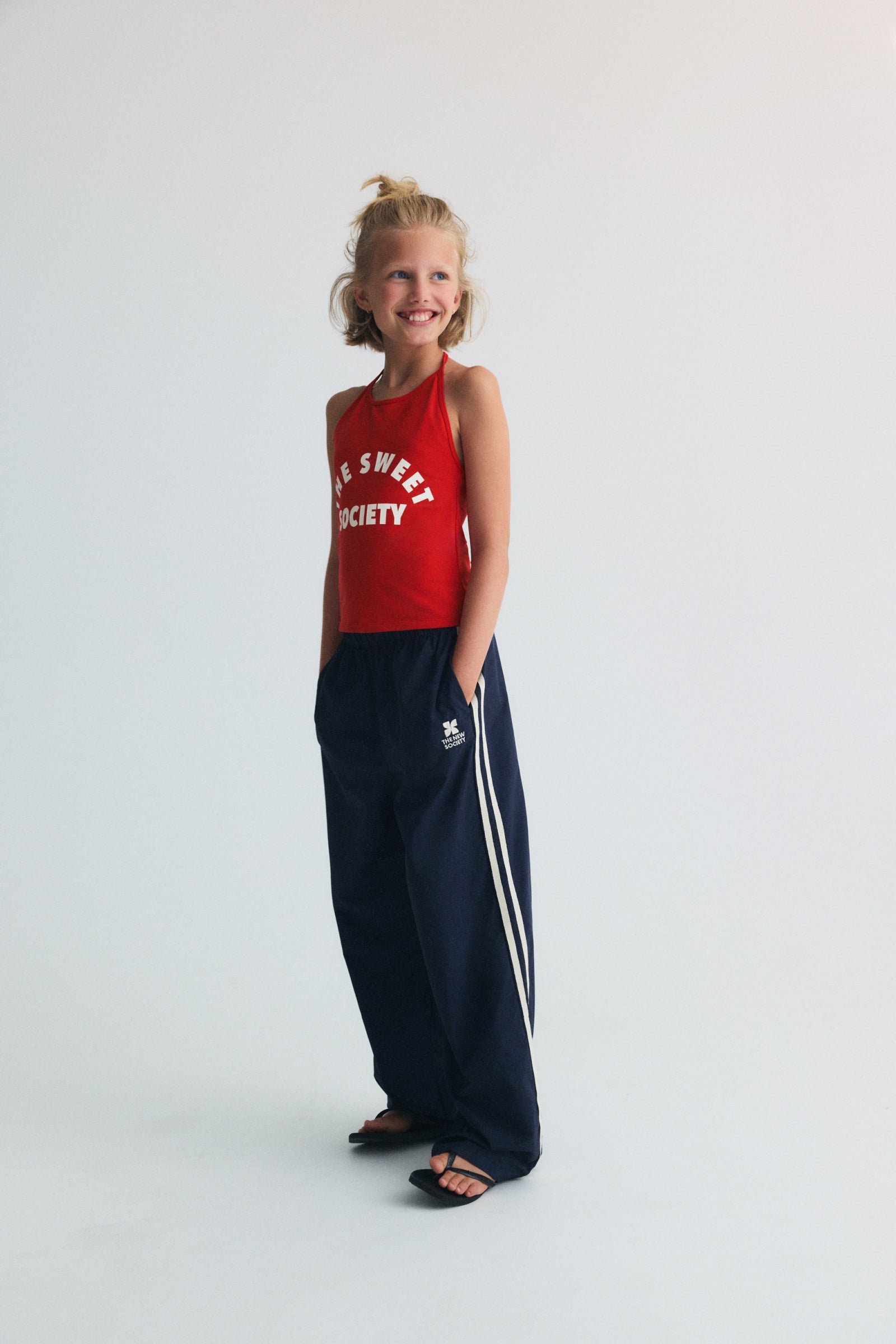 The New Society Logo Teen Jogging Summer Midnight