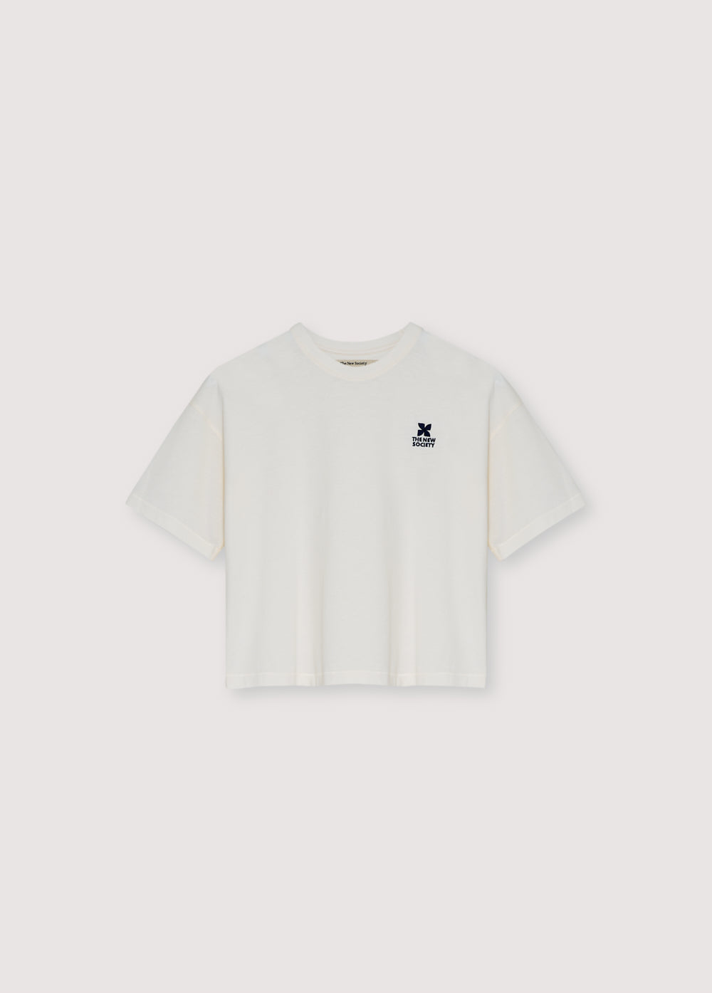 The New Society Logo Teen T-shirt Ecru
