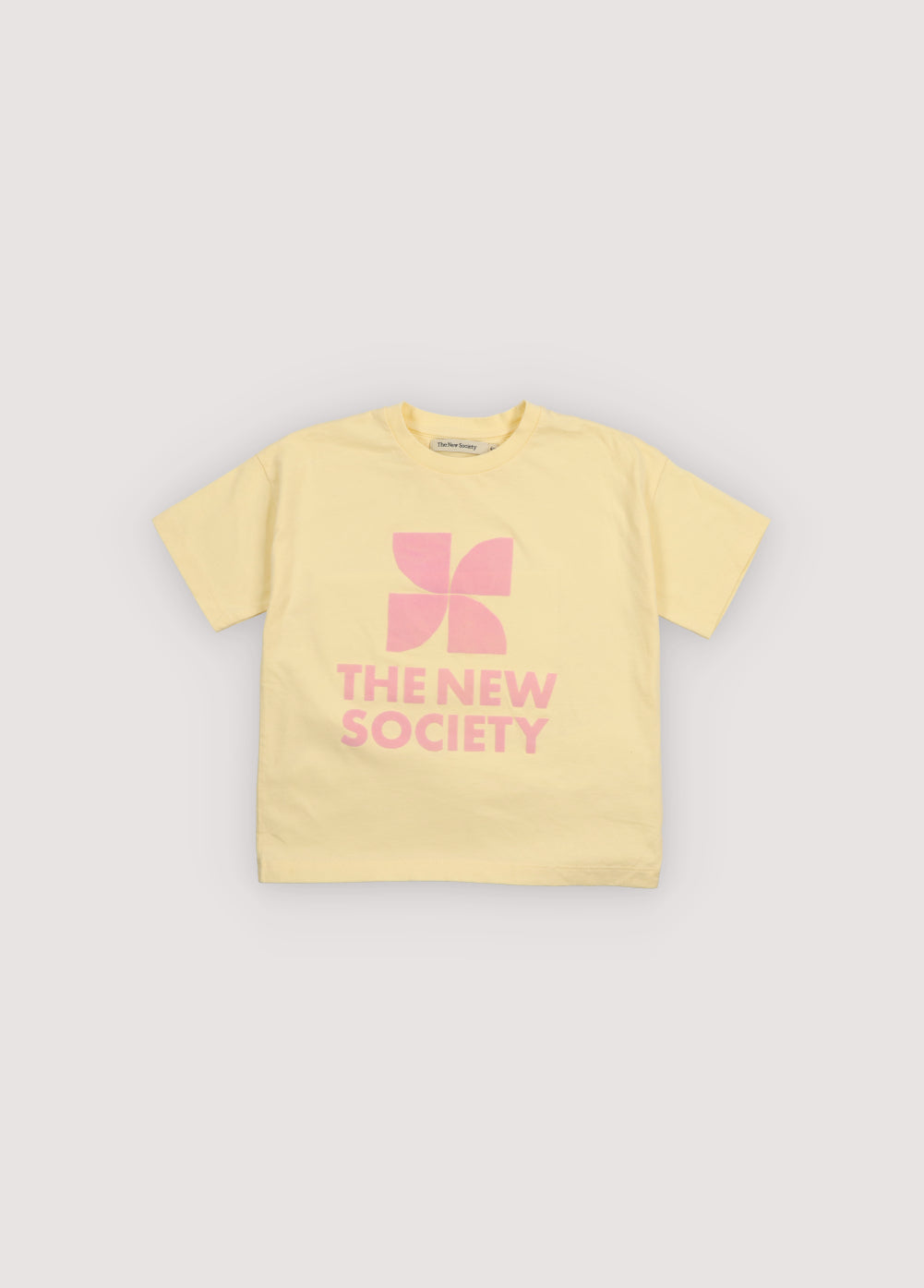 The New Society Logo T-shirt Soft Lemon